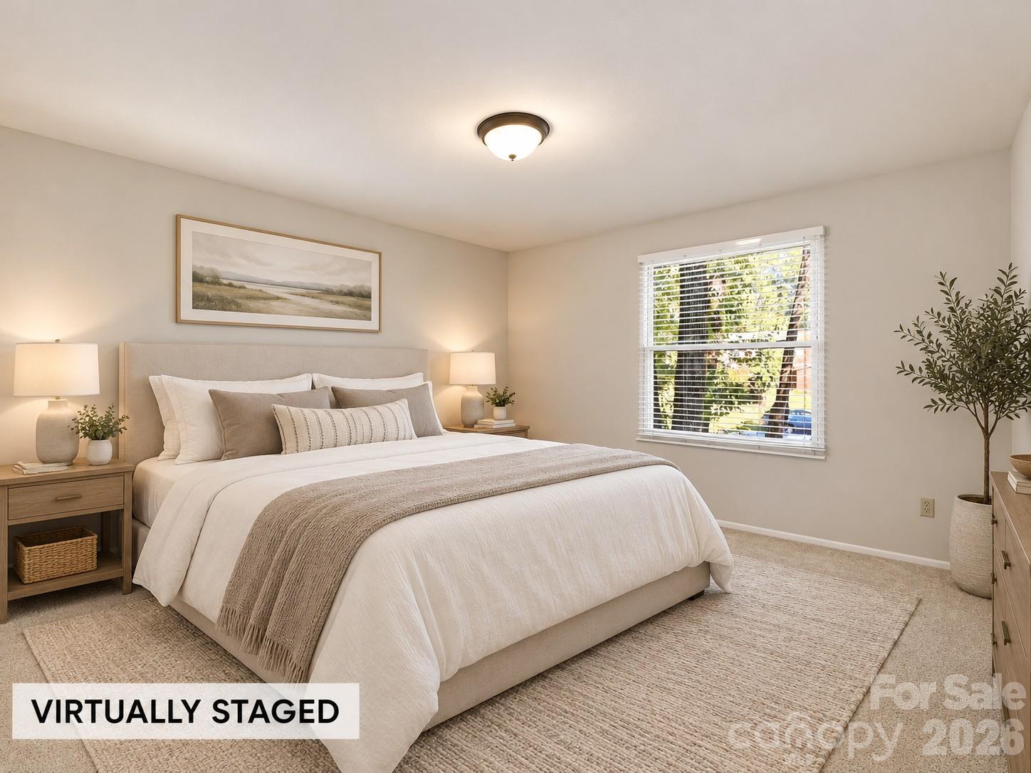 Virtually Staged-Bedroom - 10446 Club Car Court, Mint Hill