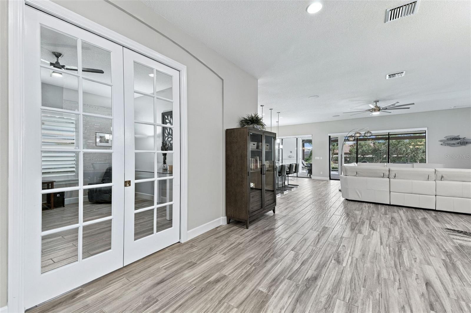 Den/Office with pocket French doors - 4723 BENITO CT, BRADENTON