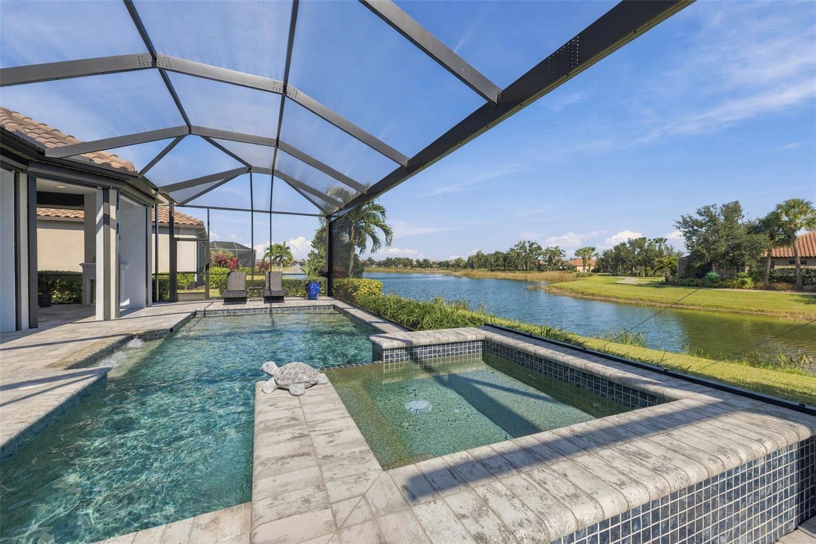Pool and view - 4723 BENITO CT, BRADENTON