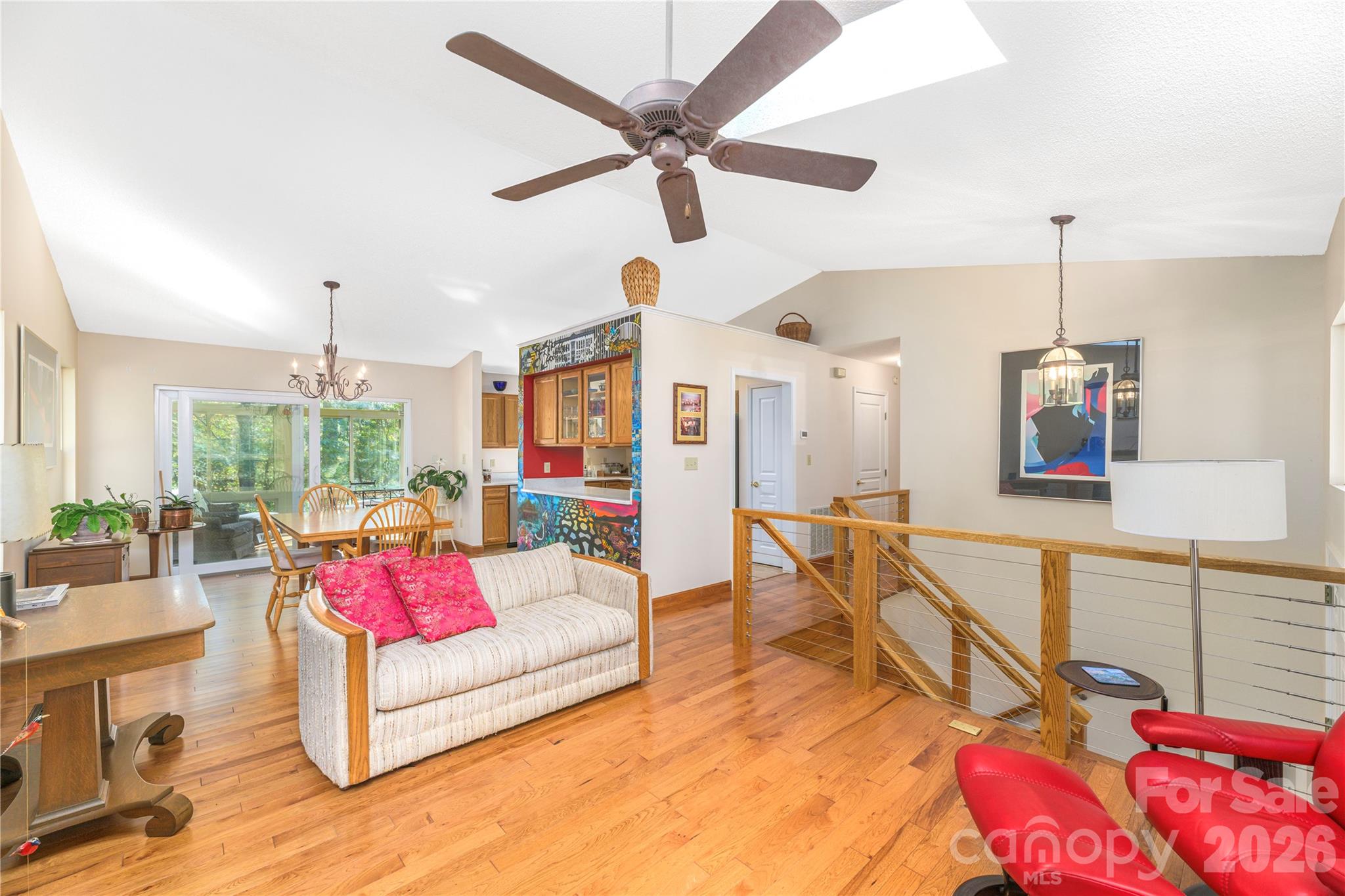 View to the enclosed and heated back porch area. 3 complementary areas add up to a great evening. - 6 Eagles Nest Lane, Asheville