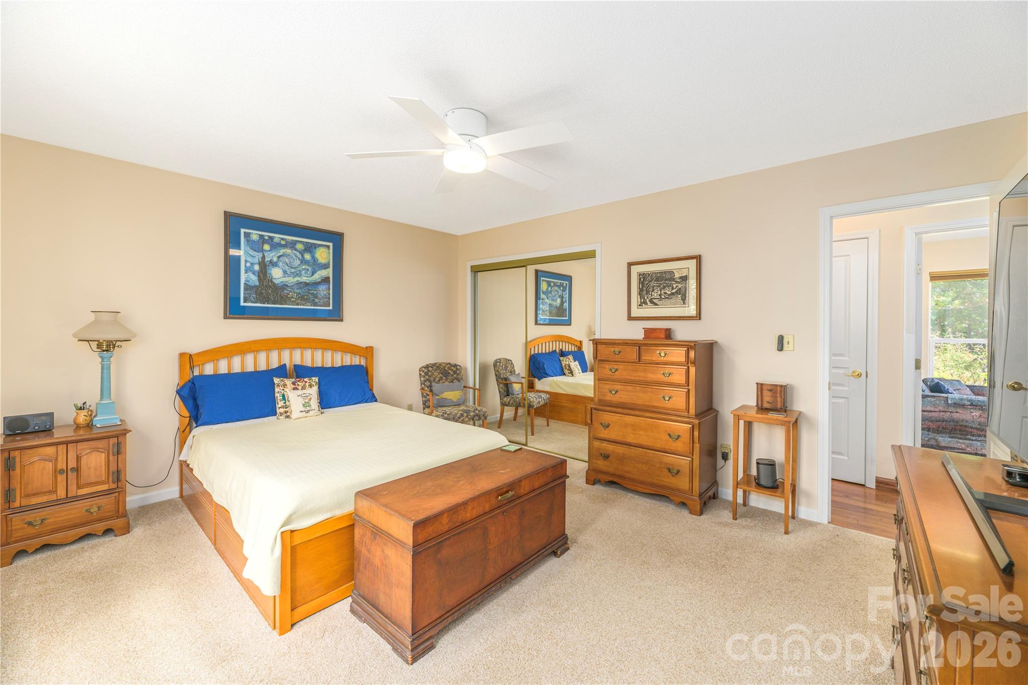 Room for all your furniture in the Primary bedroom. - 6 Eagles Nest Lane, Asheville