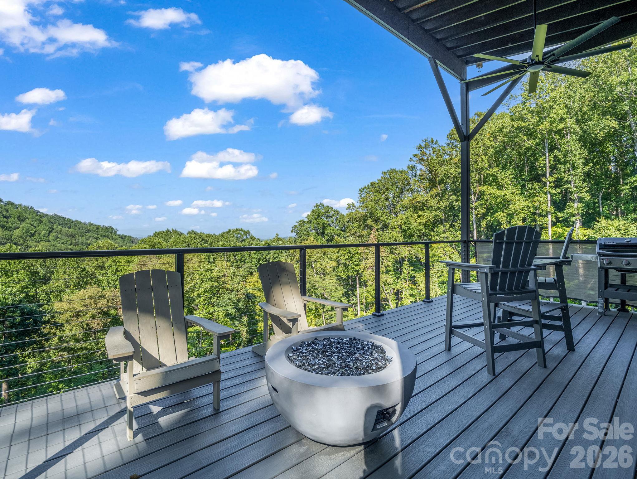 Main Floor Covered Deck - 56 Scenic View Drive, Hendersonville