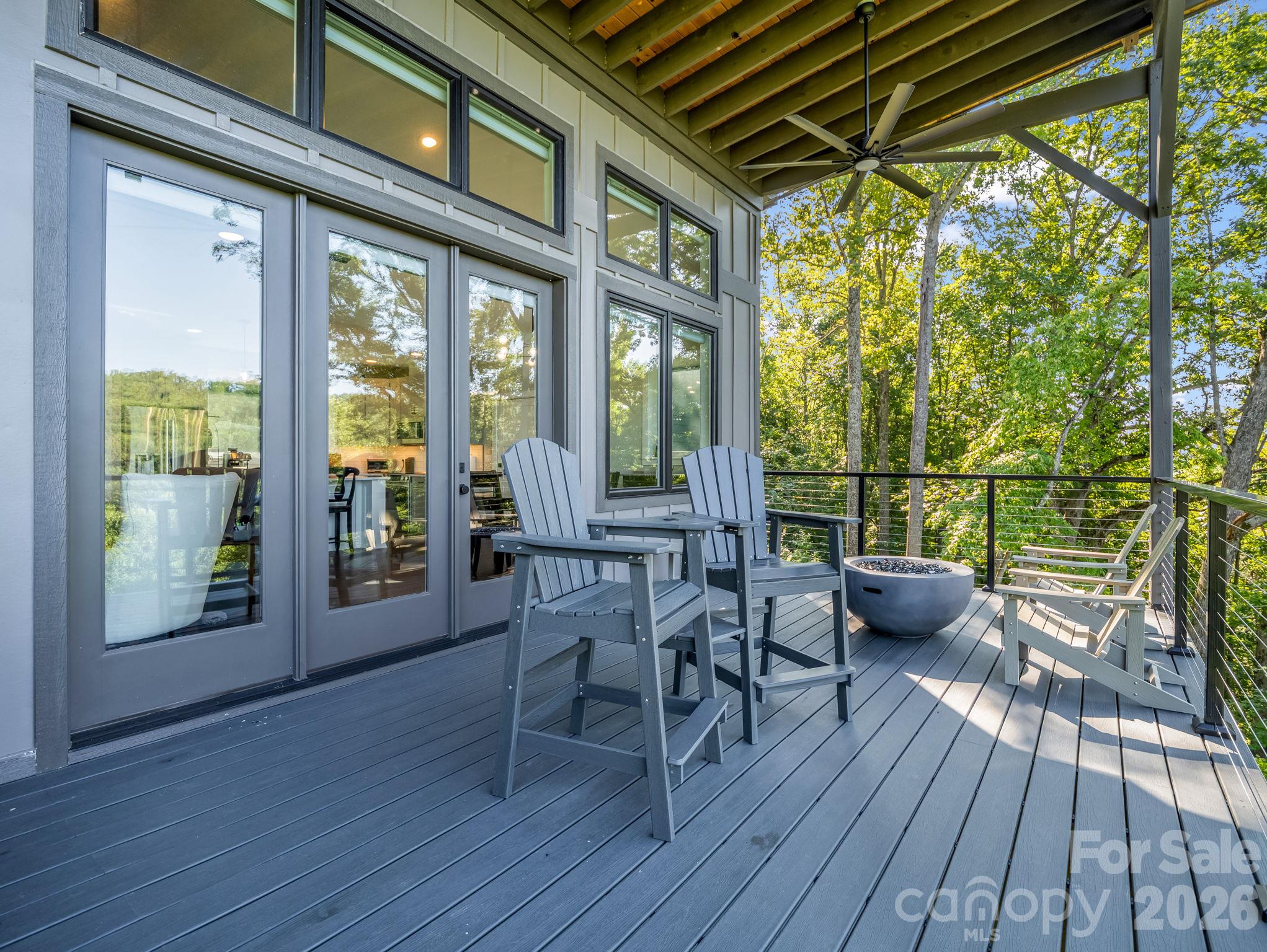 Main Floor Covered Deck - 56 Scenic View Drive, Hendersonville