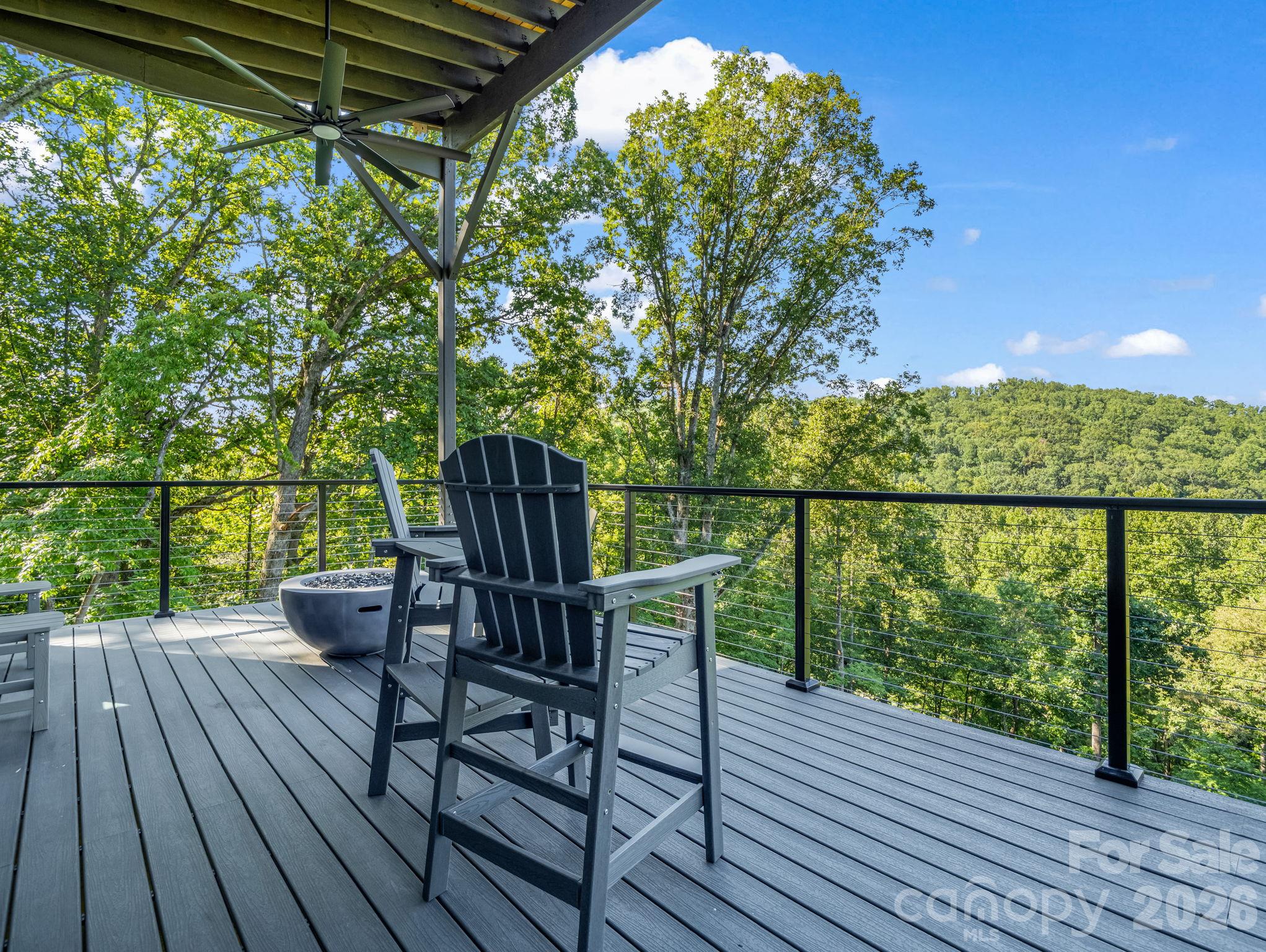 Main Floor Covered Deck - 56 Scenic View Drive, Hendersonville
