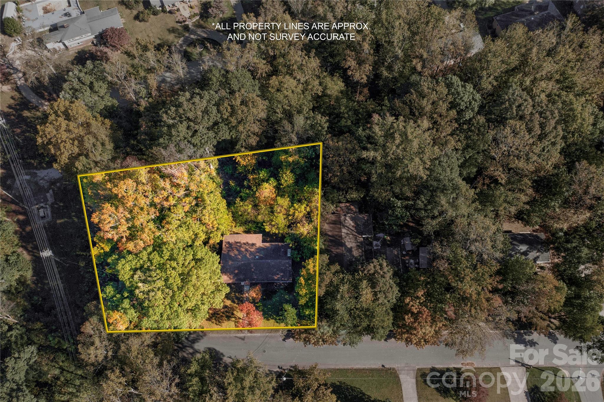 Approximate Property Lines - 712 Hanover Drive, Shelby