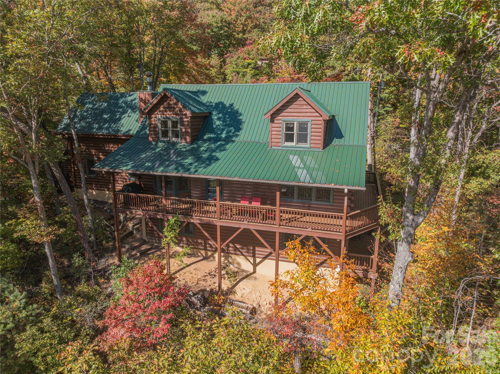 Back of home. - 235 Timucua Trail, Waynesville