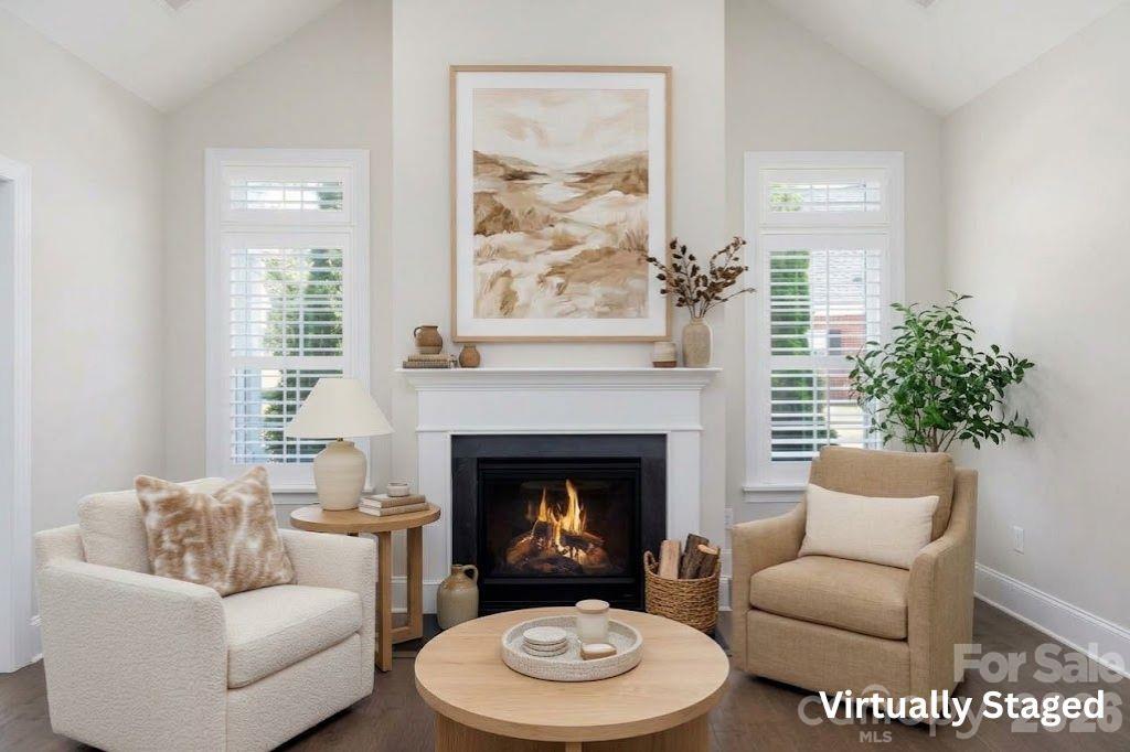 Living Room virtually staged - 399 Quinby Way, Rock Hill