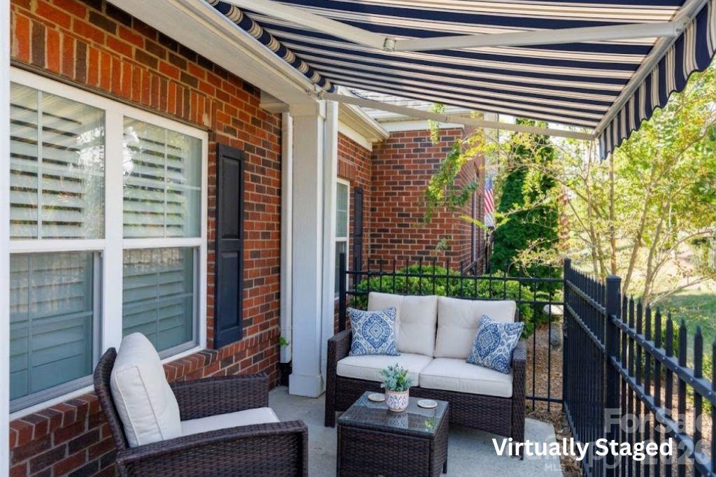 Patio Virtually staged - 399 Quinby Way, Rock Hill