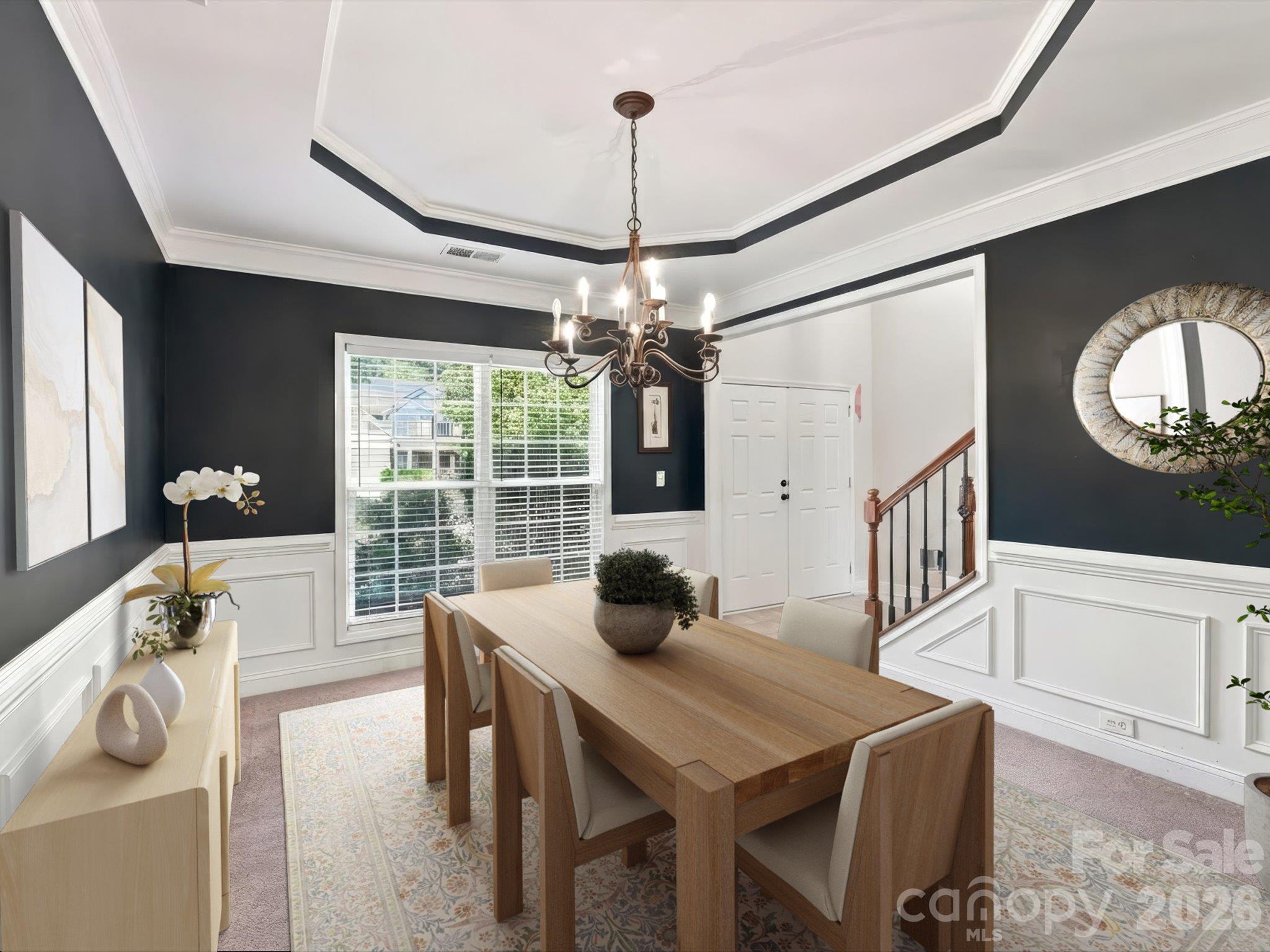 Dining - Virtually Staged - 8458 Mossy Cup Trail, Harrisburg
