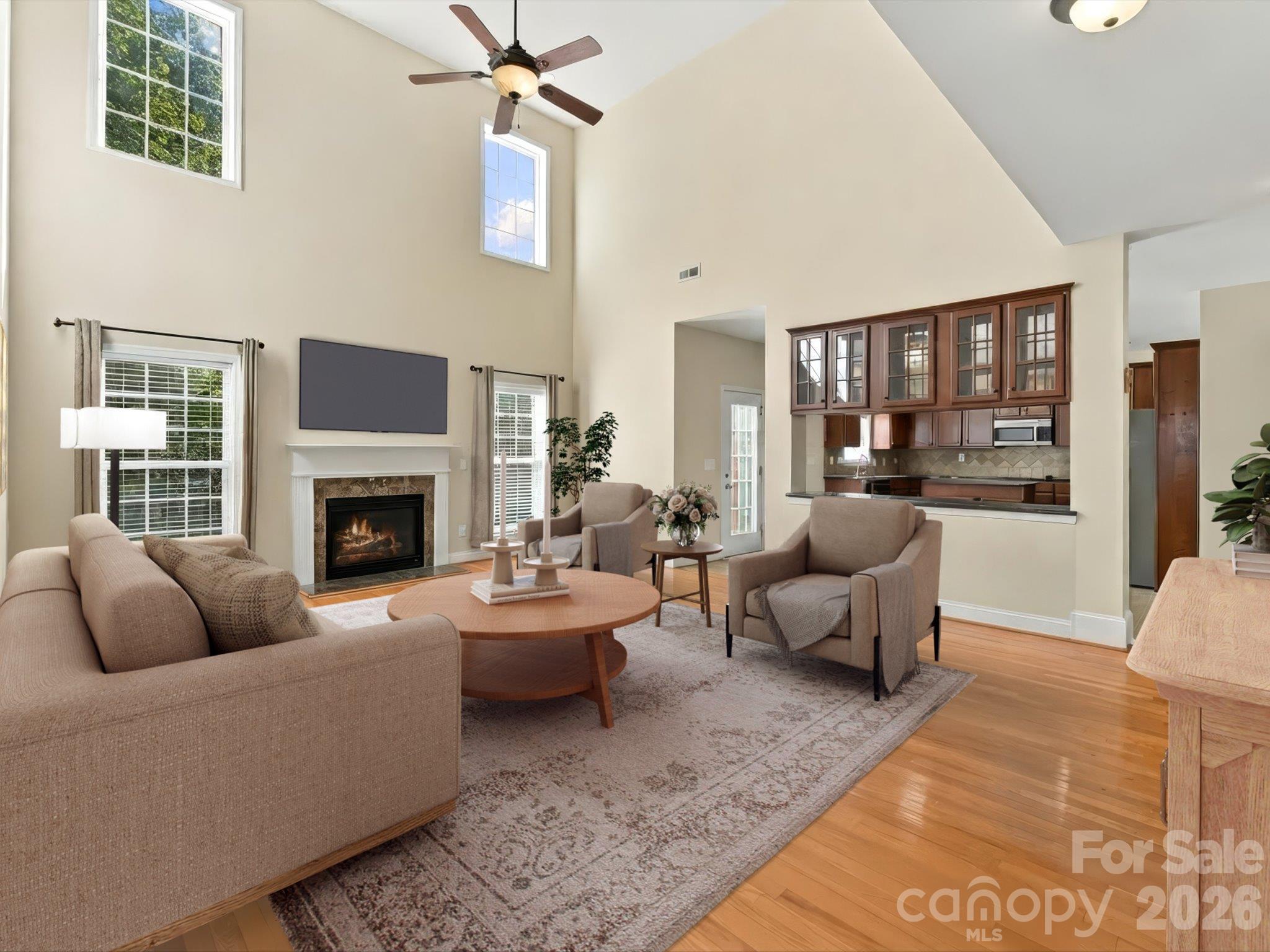 Great Room - Virtually Staged - 8458 Mossy Cup Trail, Harrisburg