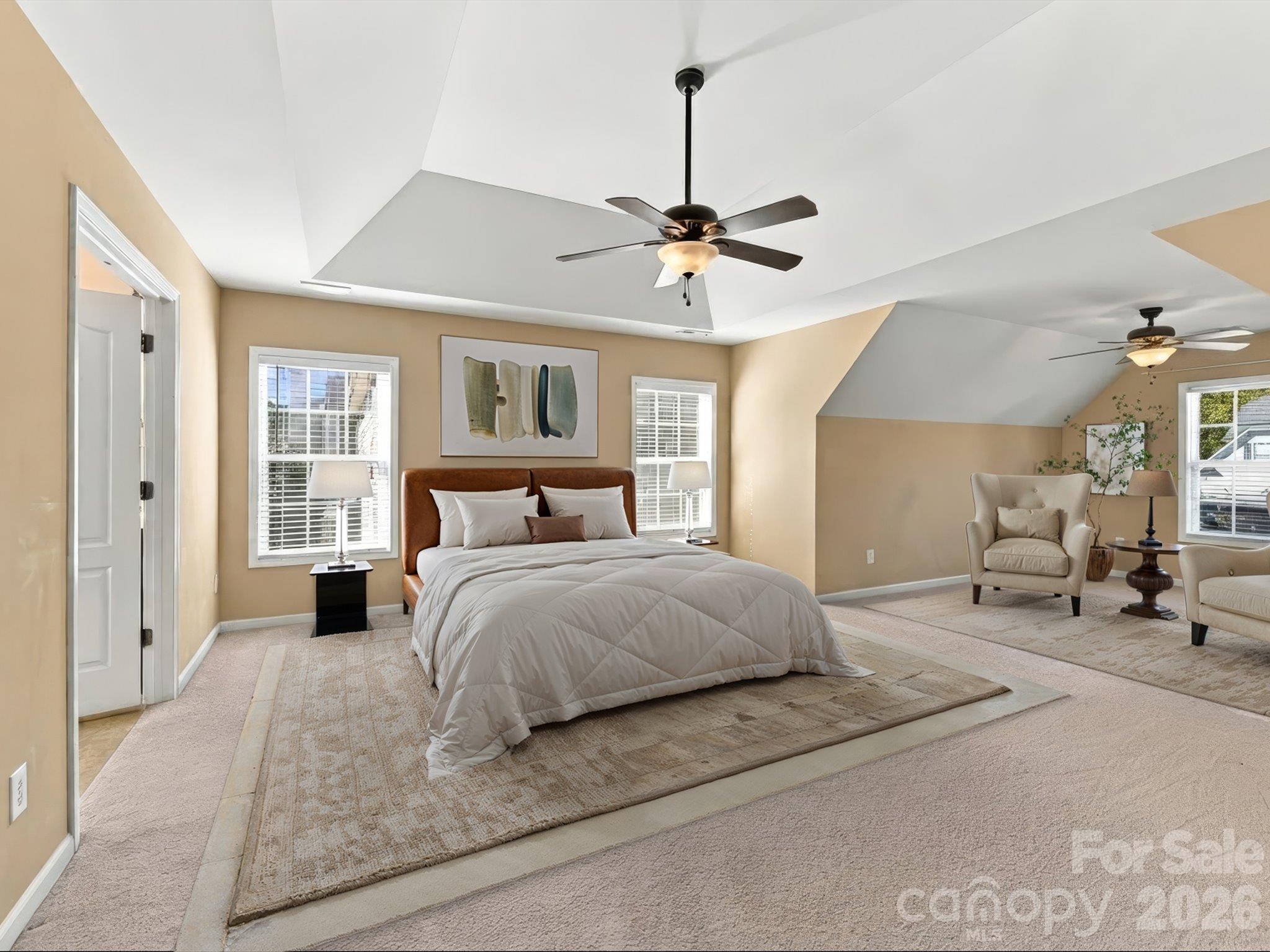 Primary Bedroom - Virtually Staged - 8458 Mossy Cup Trail, Harrisburg
