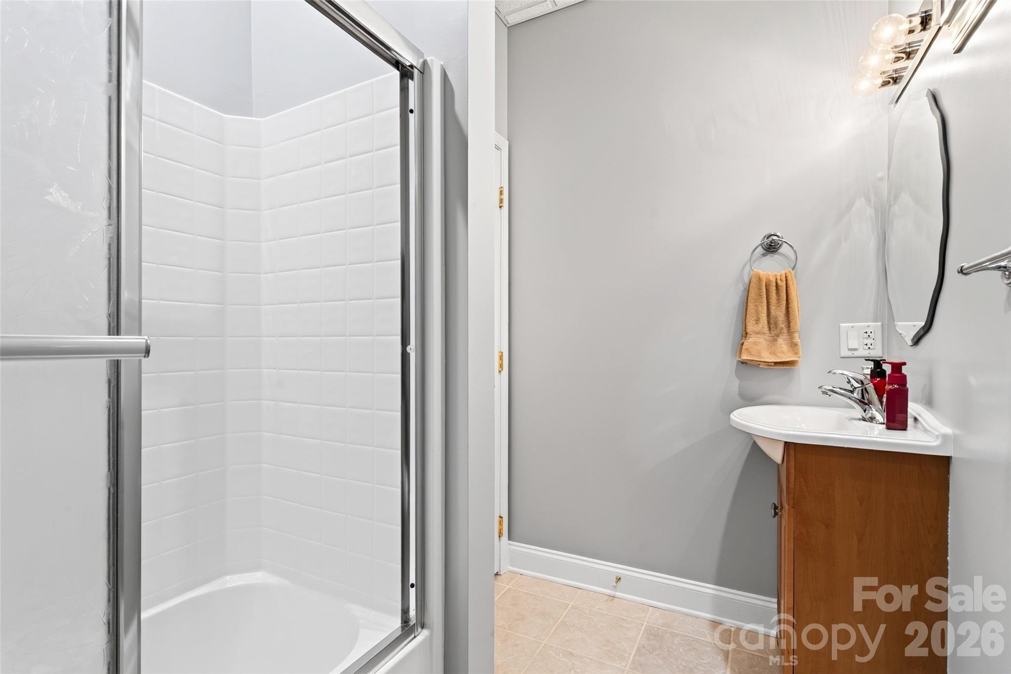 Bathroom in basement - 337 & 345 Avery Creek Road, Arden