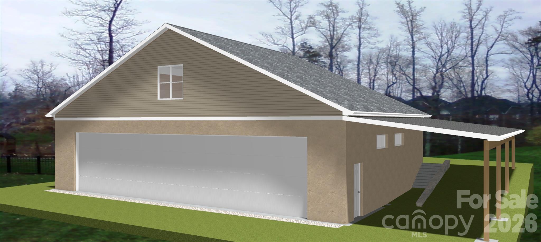 Proposed hangar renderings - 8268 Aeromarine Boulevard, Catawba