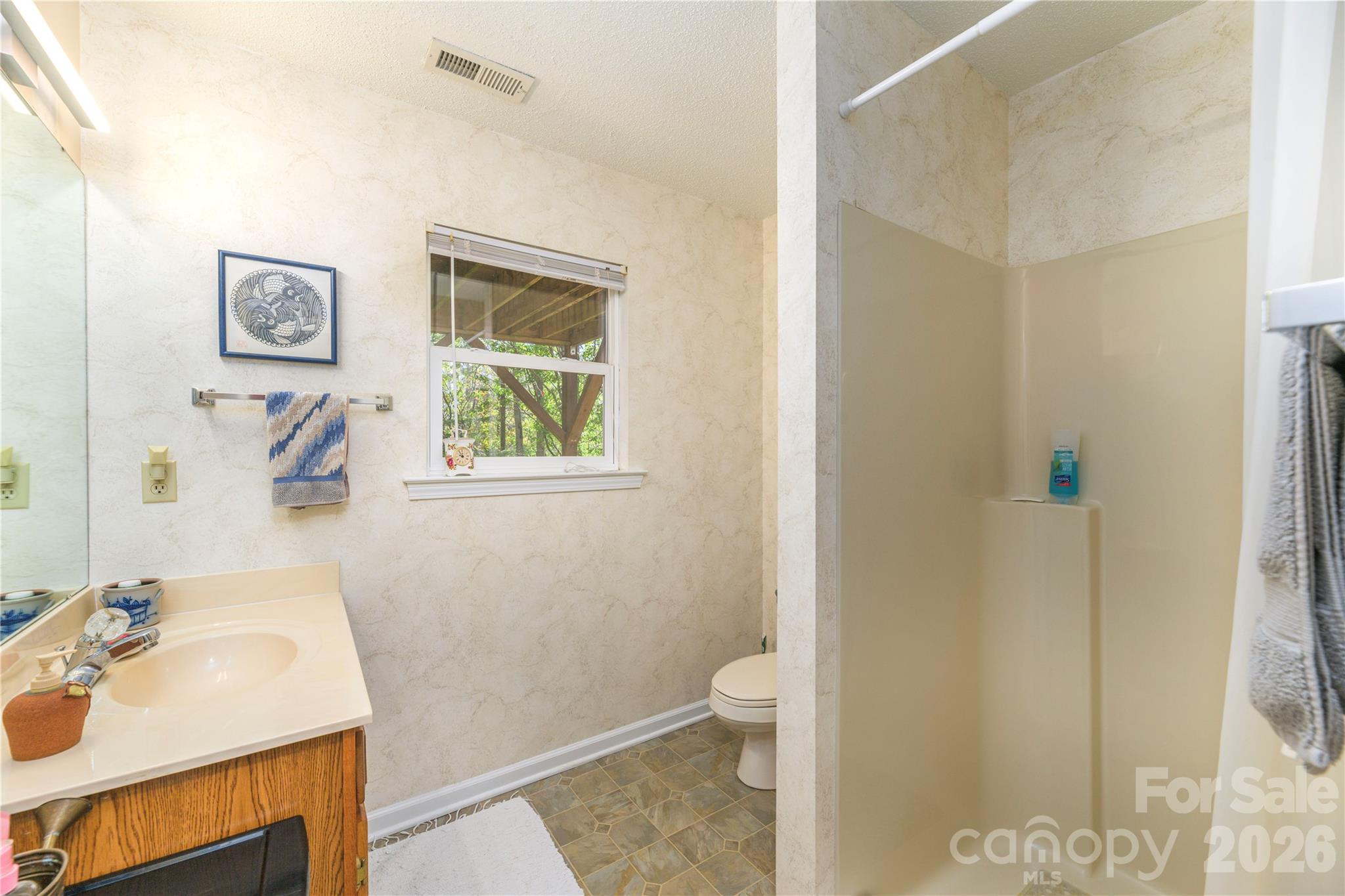 Third full bath for downstairs level. - 6 Eagles Nest Lane, Asheville