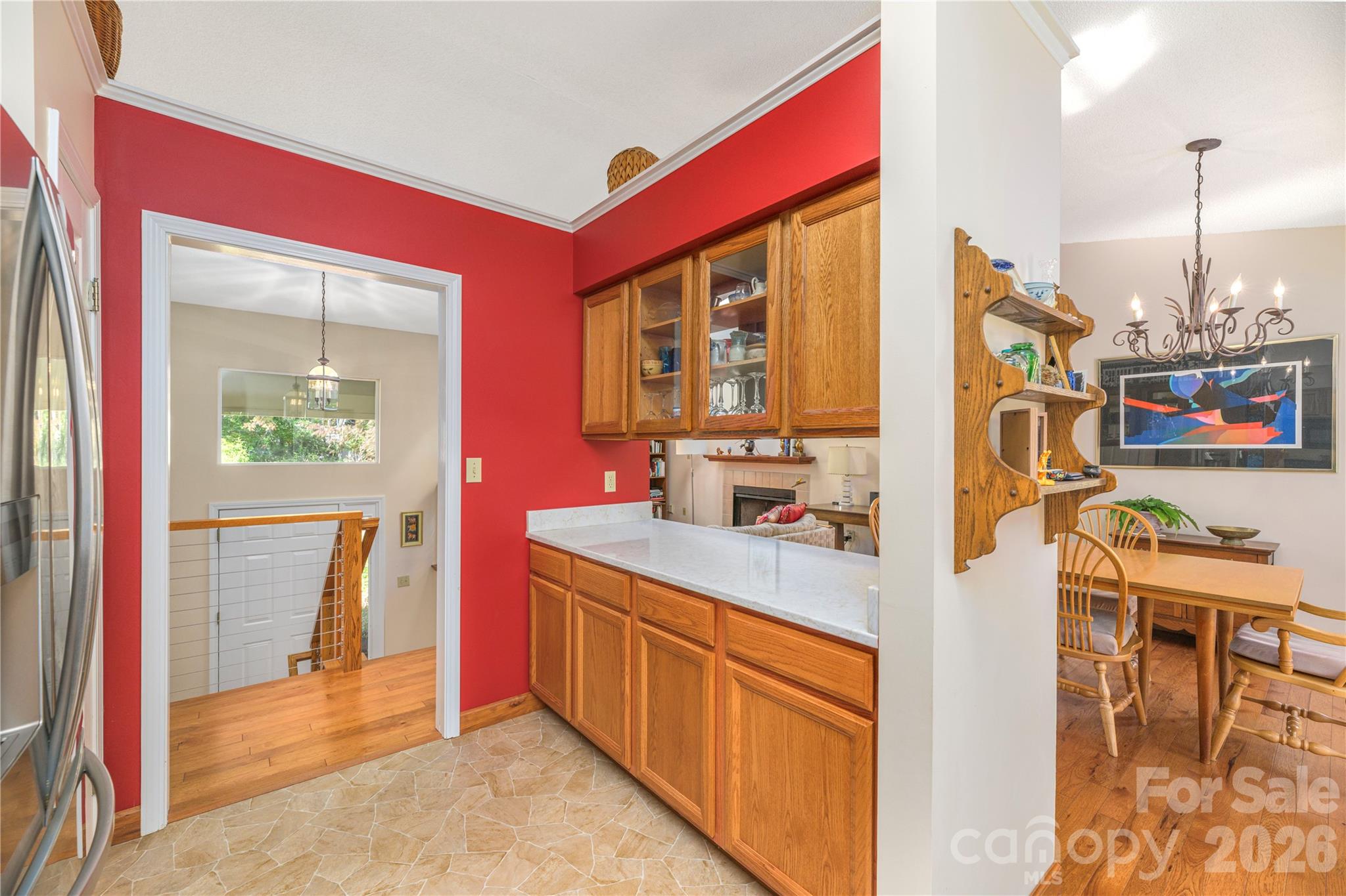More Kitchen Counter space with storage. great for expresso maker. - 6 Eagles Nest Lane, Asheville