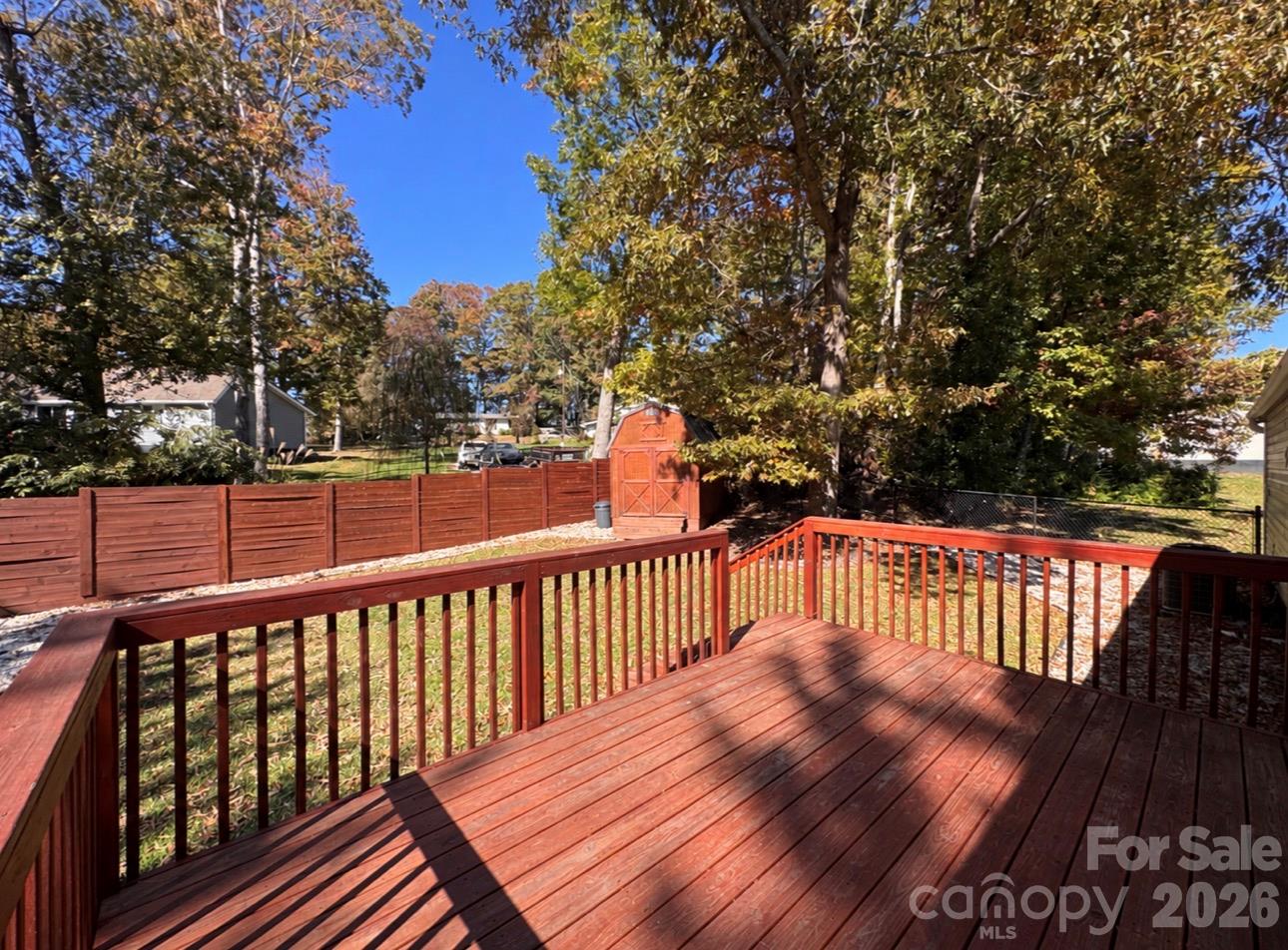 Open Back Deck, Fenced Yard and Shed - 78 Katie Drive, Hendersonville