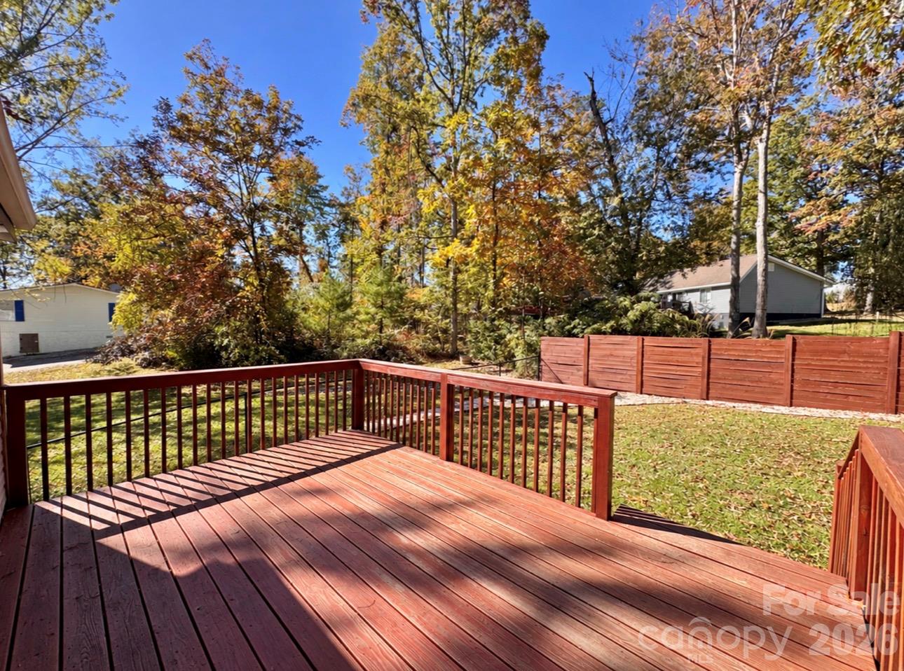 Open Back Deck, Fenced yard - 78 Katie Drive, Hendersonville