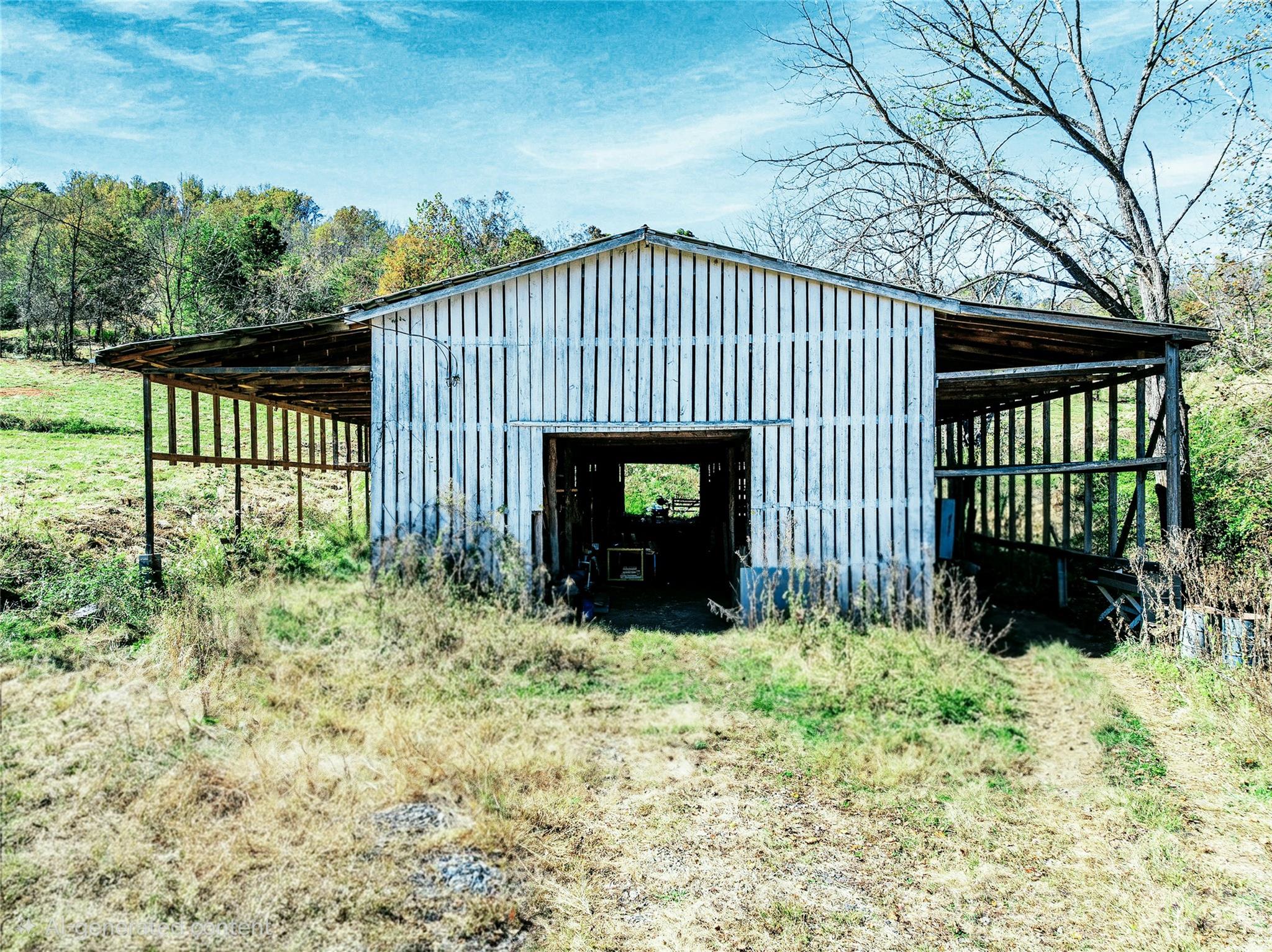 Large work barn would be great wedding venue space or plenty of room for your farm working needs - 41 Lovin Road, Weaverville