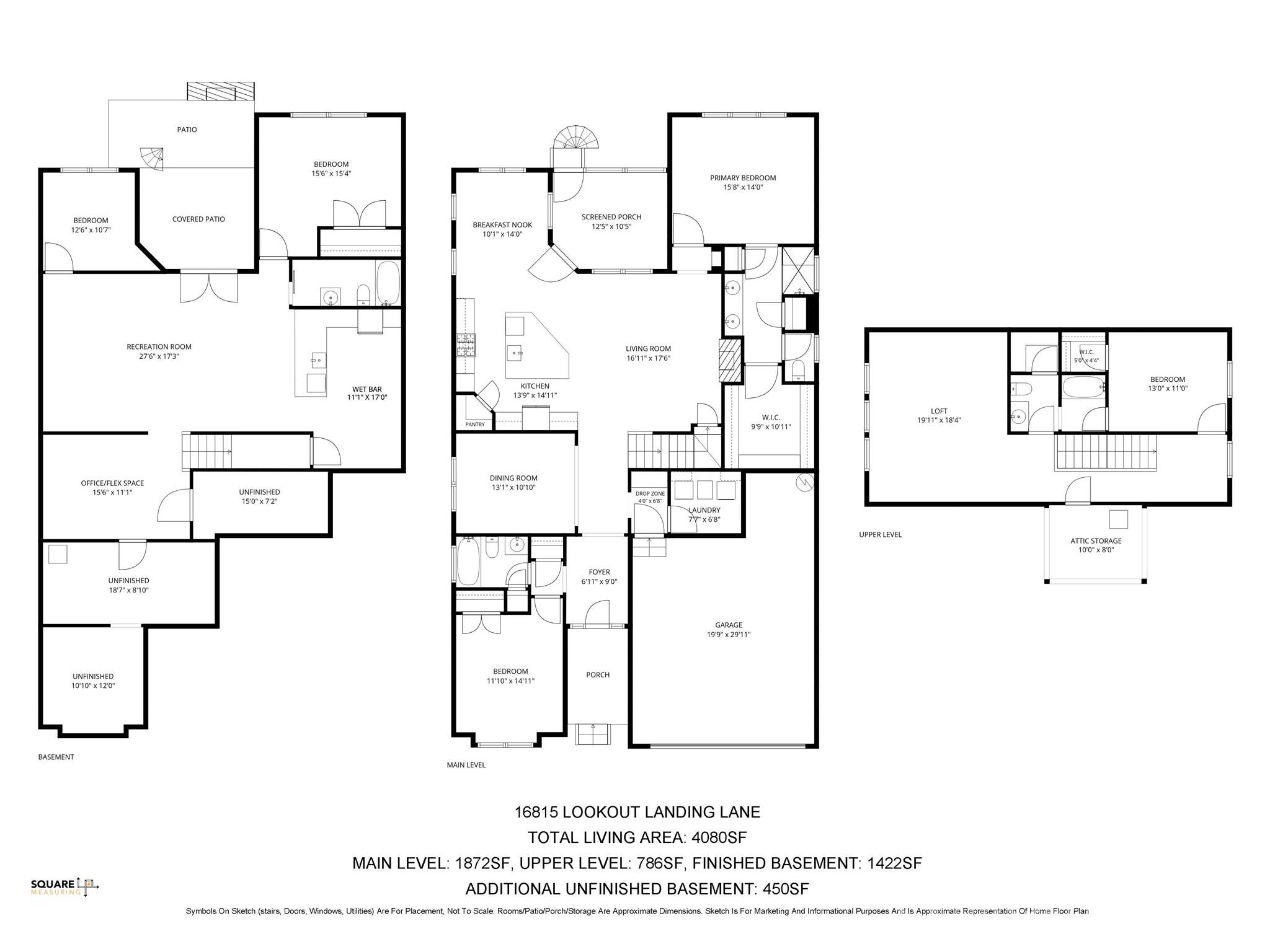 Floor Plan - 16815 Lookout Landing Lane, Charlotte