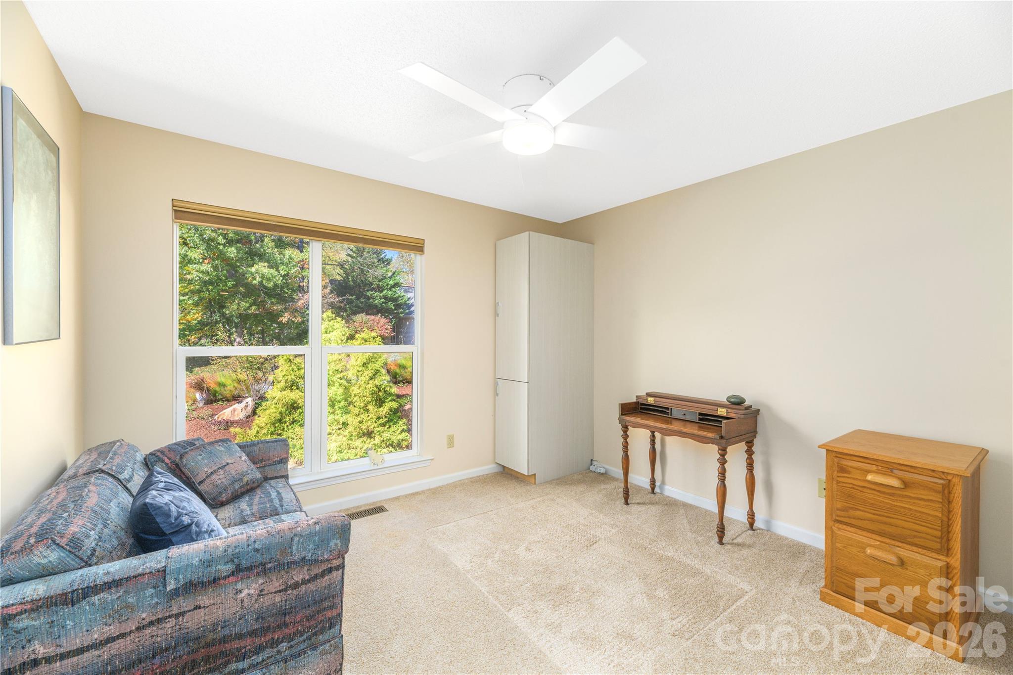 2nd hallway bedroom. Corner cabinet does not convey. - 6 Eagles Nest Lane, Asheville