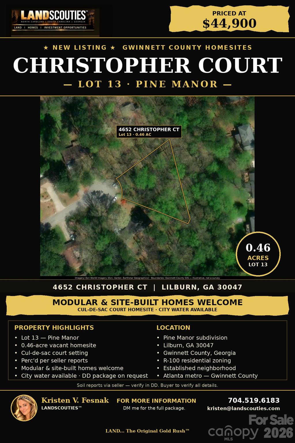 Lot at 4652 Christopher Court, Lilburn