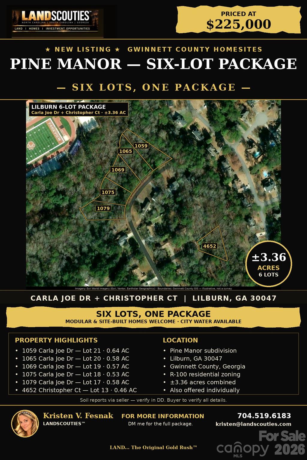 Lot at 1059 Carla Joe Drive, Lilburn
