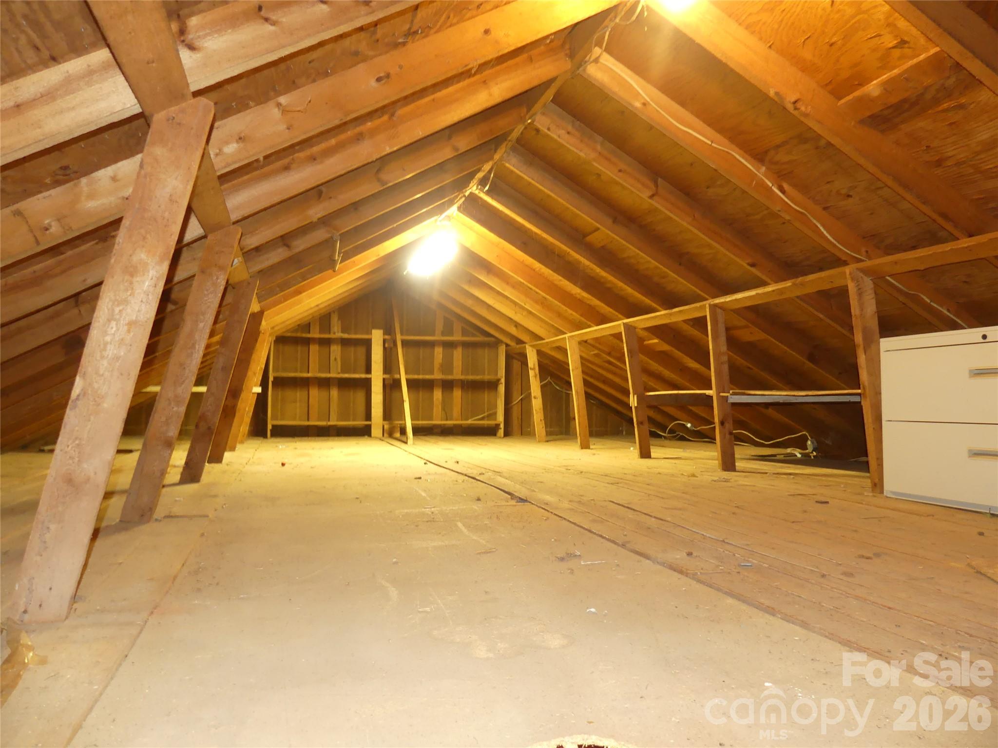 Storage upstairs above workshop - 7871 Howard Avenue, Kannapolis