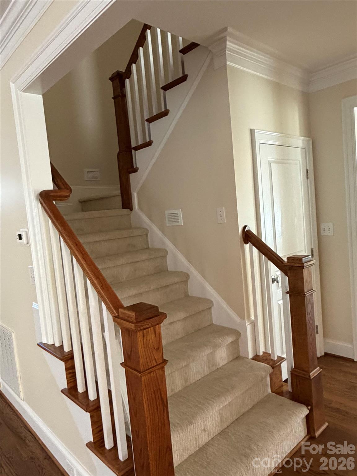 Stairwell View from Open Living Room - 4095 Principal Circle NW, Conover
