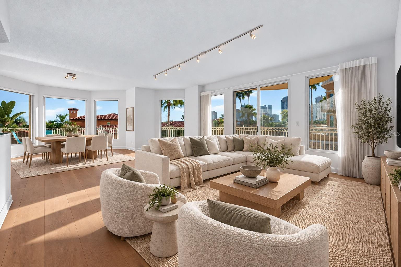 Open Floor plan living, dining - 555 5TH AVE NE #332, ST PETERSBURG