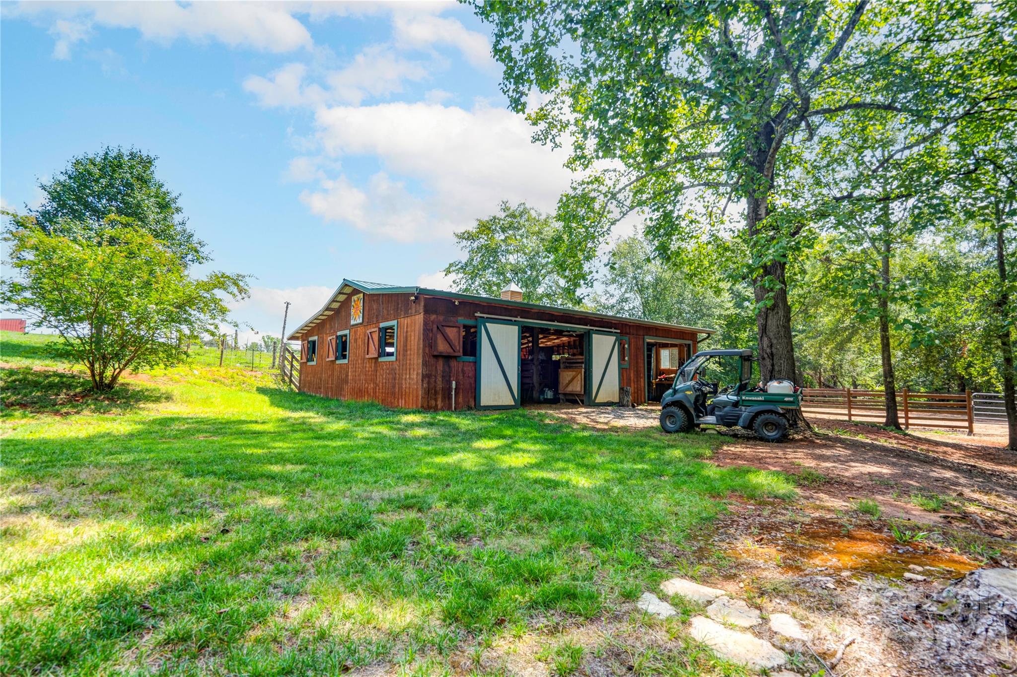 5 stall barn and equipment storage - 244 Randall Road, Shelby