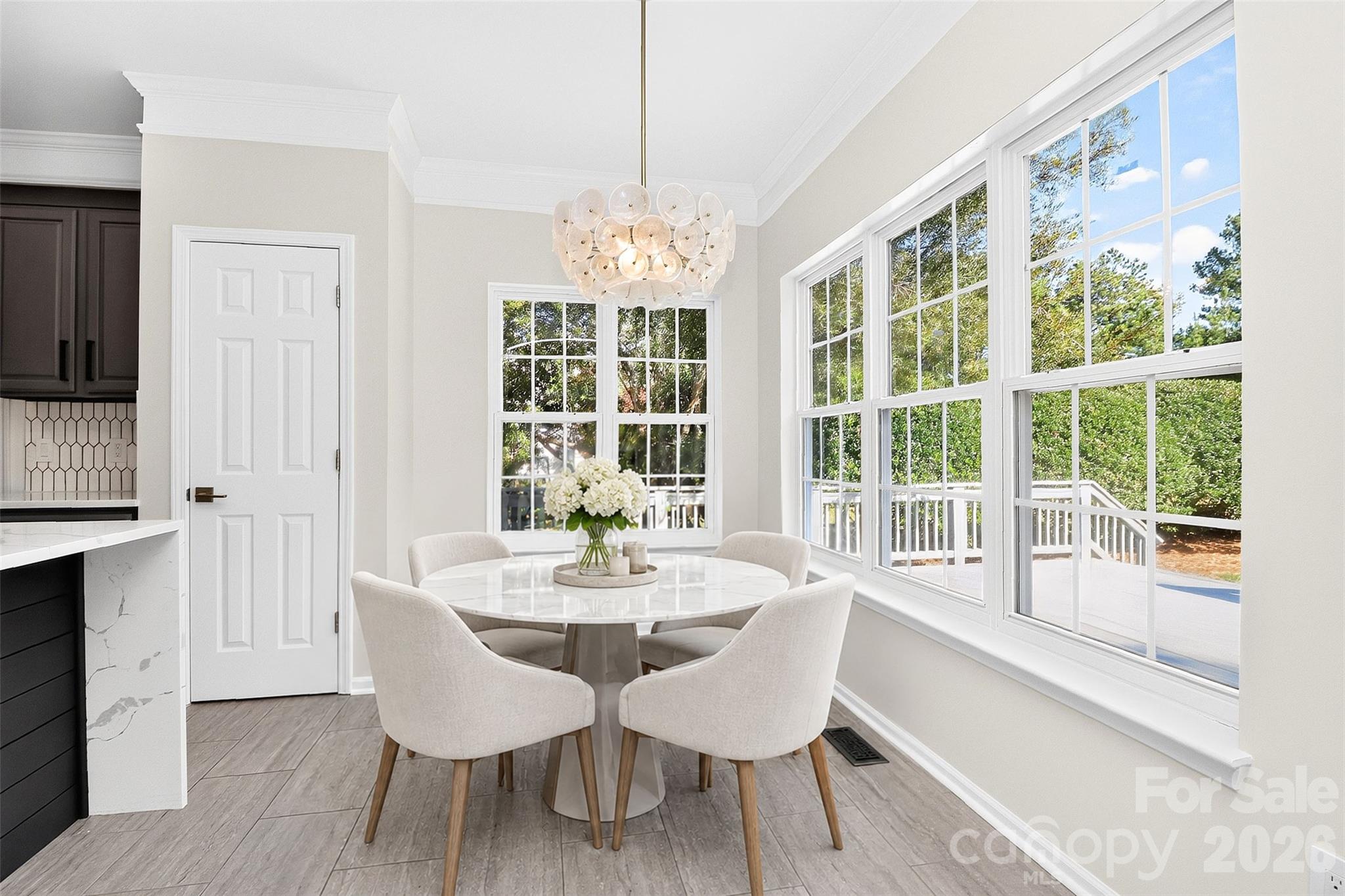Breakfast nook (virtually staged) - 11519 Baystone Place, Concord