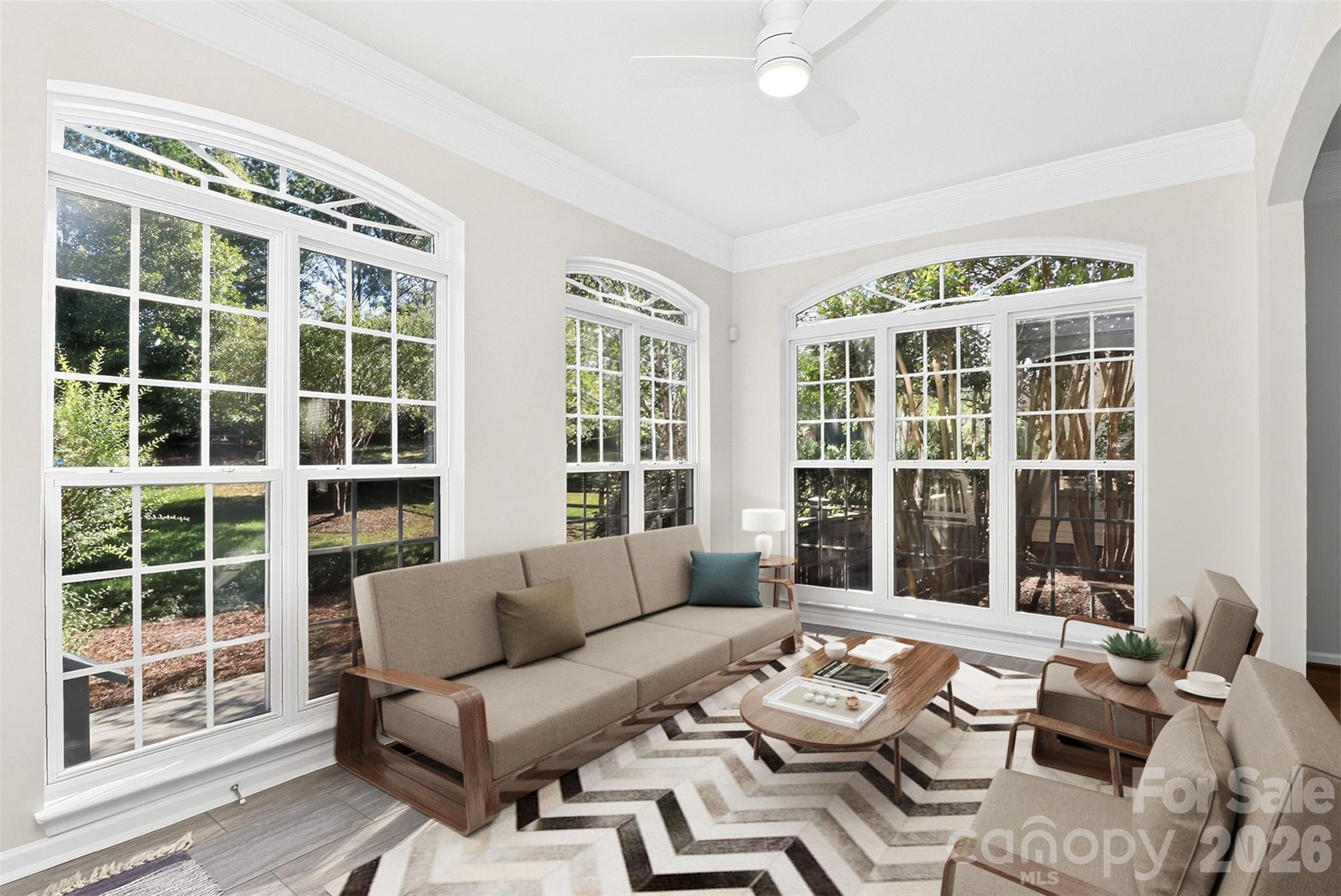 Sunroom (virtually staged) - 11519 Baystone Place, Concord