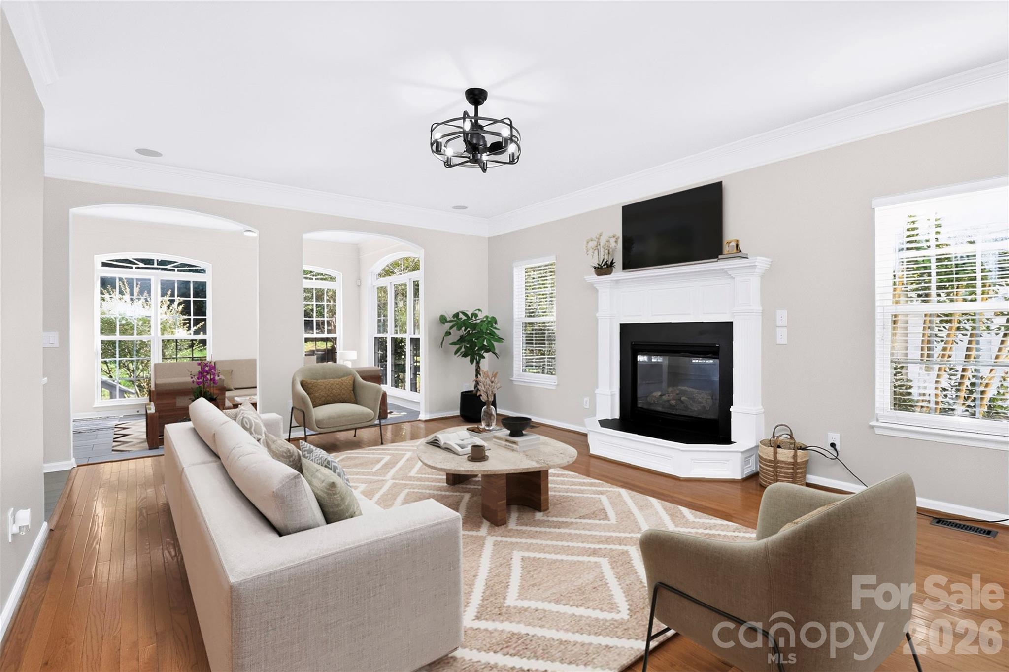 Family Room (virtually staged) - 11519 Baystone Place, Concord