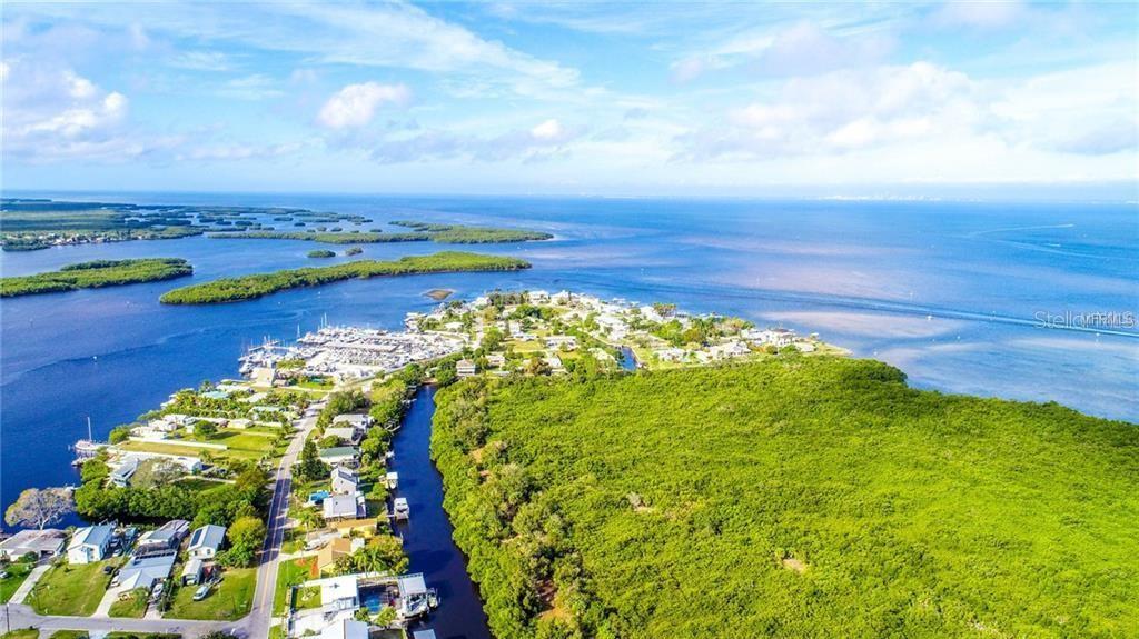 drone view of home - 3301 W SHELL POINT RD, RUSKIN