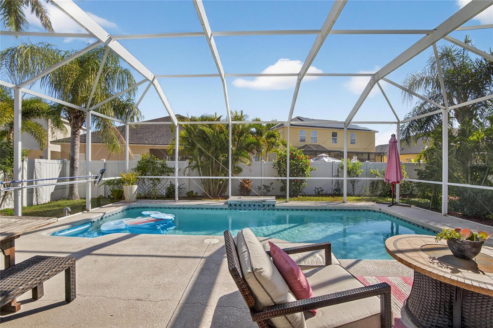 Pool pic before added kitchen - 417 STONE BRIAR DR, RUSKIN