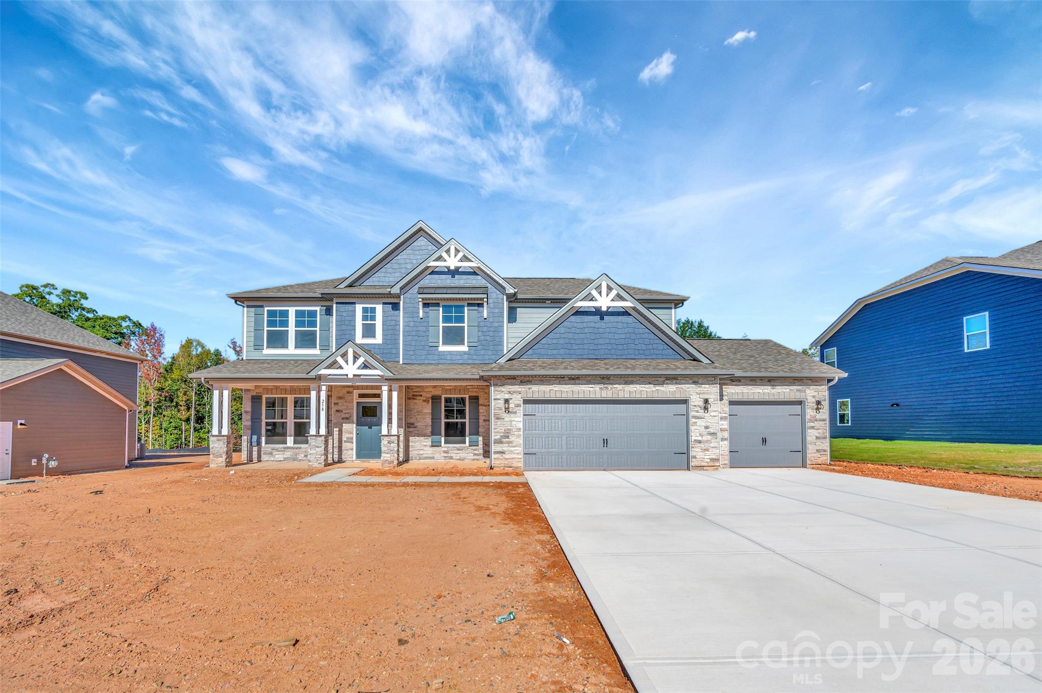 Exterior. Sod will be installed once home is sold - 238 Amber Glen Drive, Locust