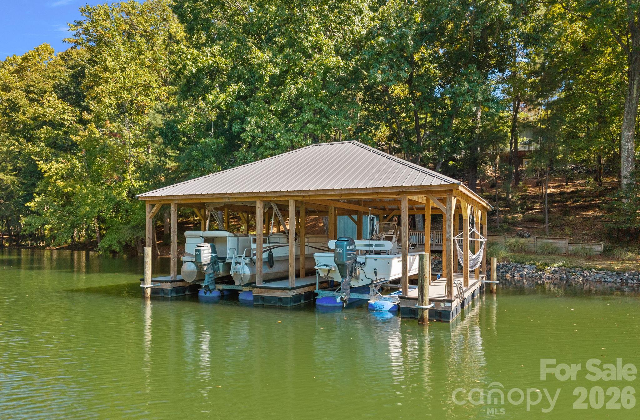 Double Boat Dock - 263 Hideaway Lane, Mooresville