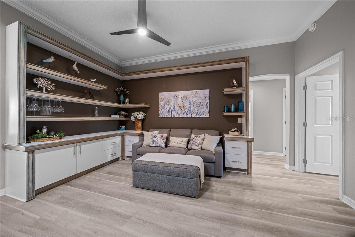Den has Updated Lighting and Fan - 3335 VELTRE WAY, THE VILLAGES