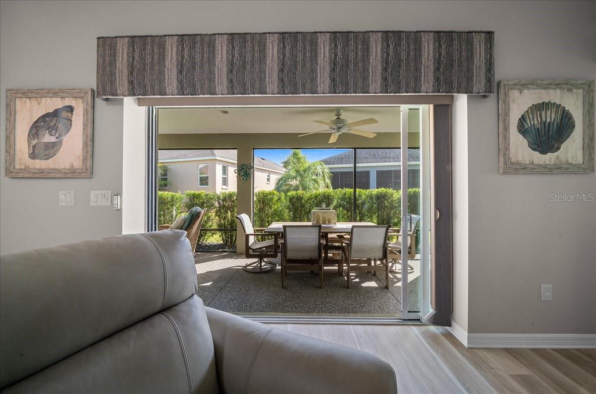 Lanai Entrance from Living Room - 3335 VELTRE WAY, THE VILLAGES