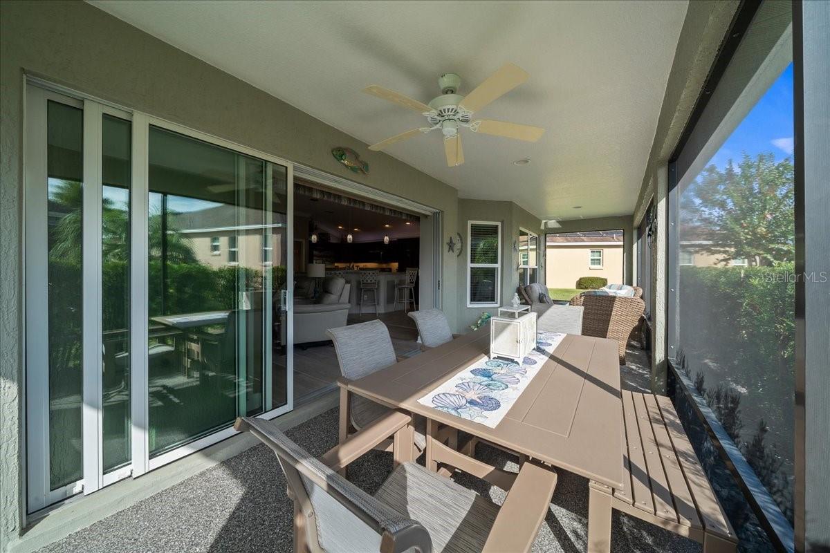 Lanai Glass Sliders and Coated Flooring - 3335 VELTRE WAY, THE VILLAGES