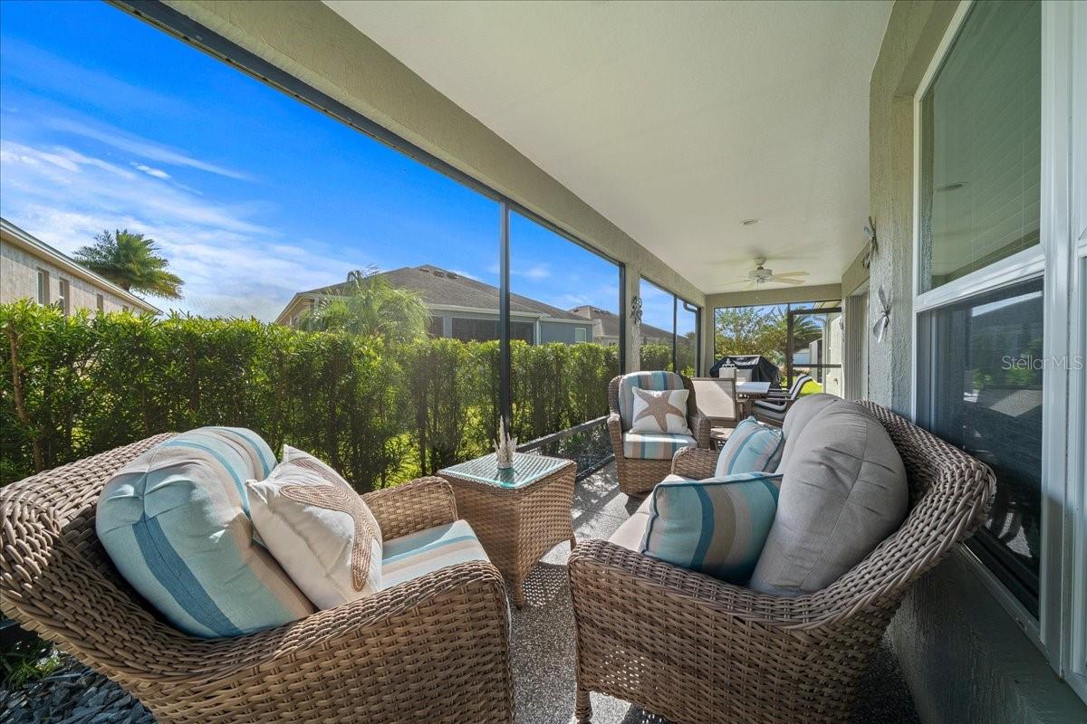 Privacy Landscaping Surround the Lanai - 3335 VELTRE WAY, THE VILLAGES