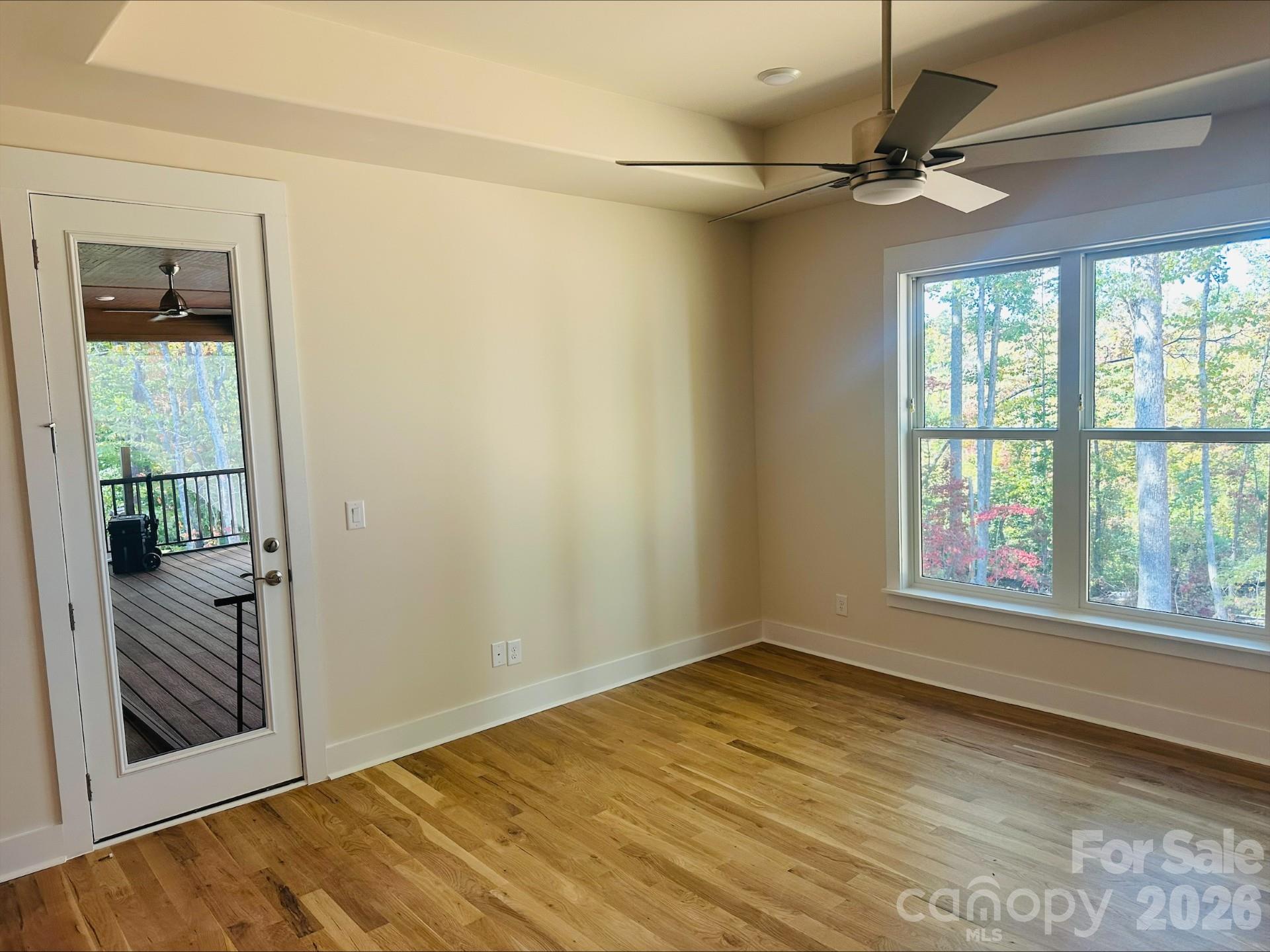 Owner's suite with walk out door to the screened inn porch overlooking the woods. - 165 Beth Haven Church Road, Denver