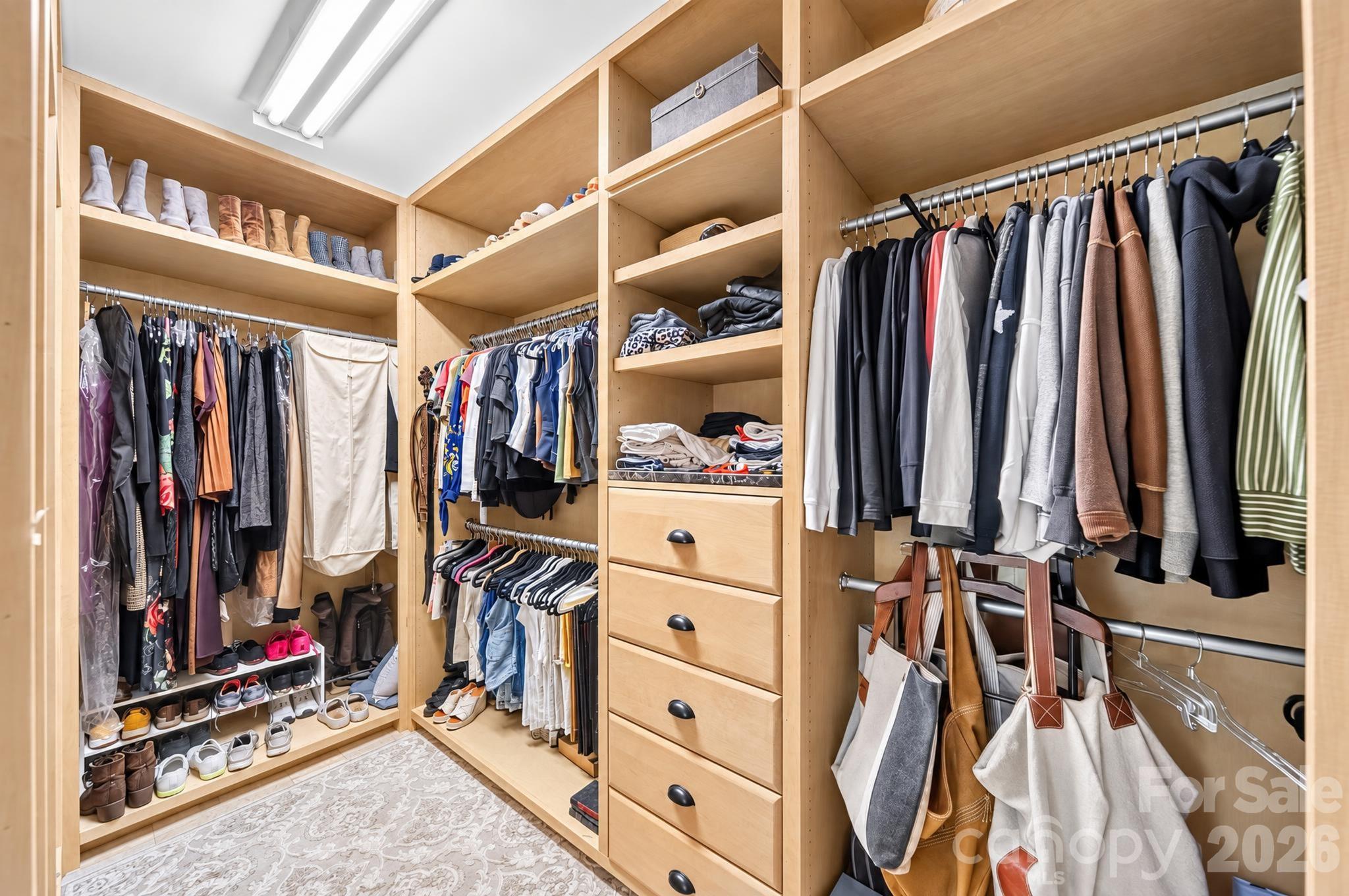 Primary walk-in closet - 1340 Sardis Road N, Charlotte