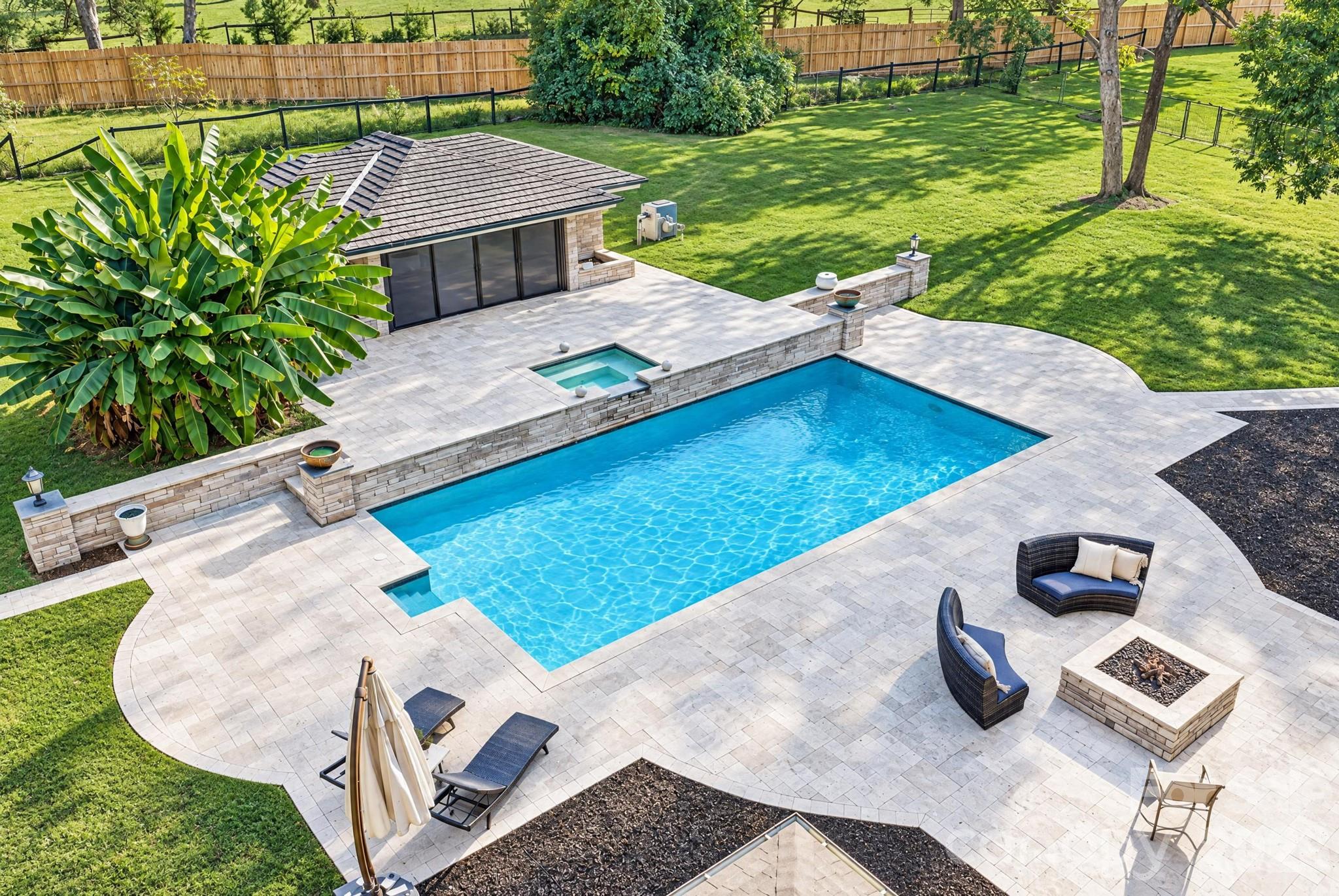 Pool House, Spa, Pool and Firepit - 1340 Sardis Road N, Charlotte