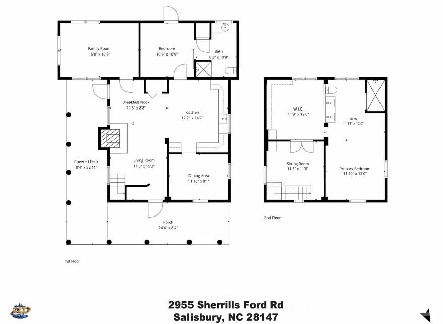 floor plan - 2955 Sherrills Ford Road, Salisbury