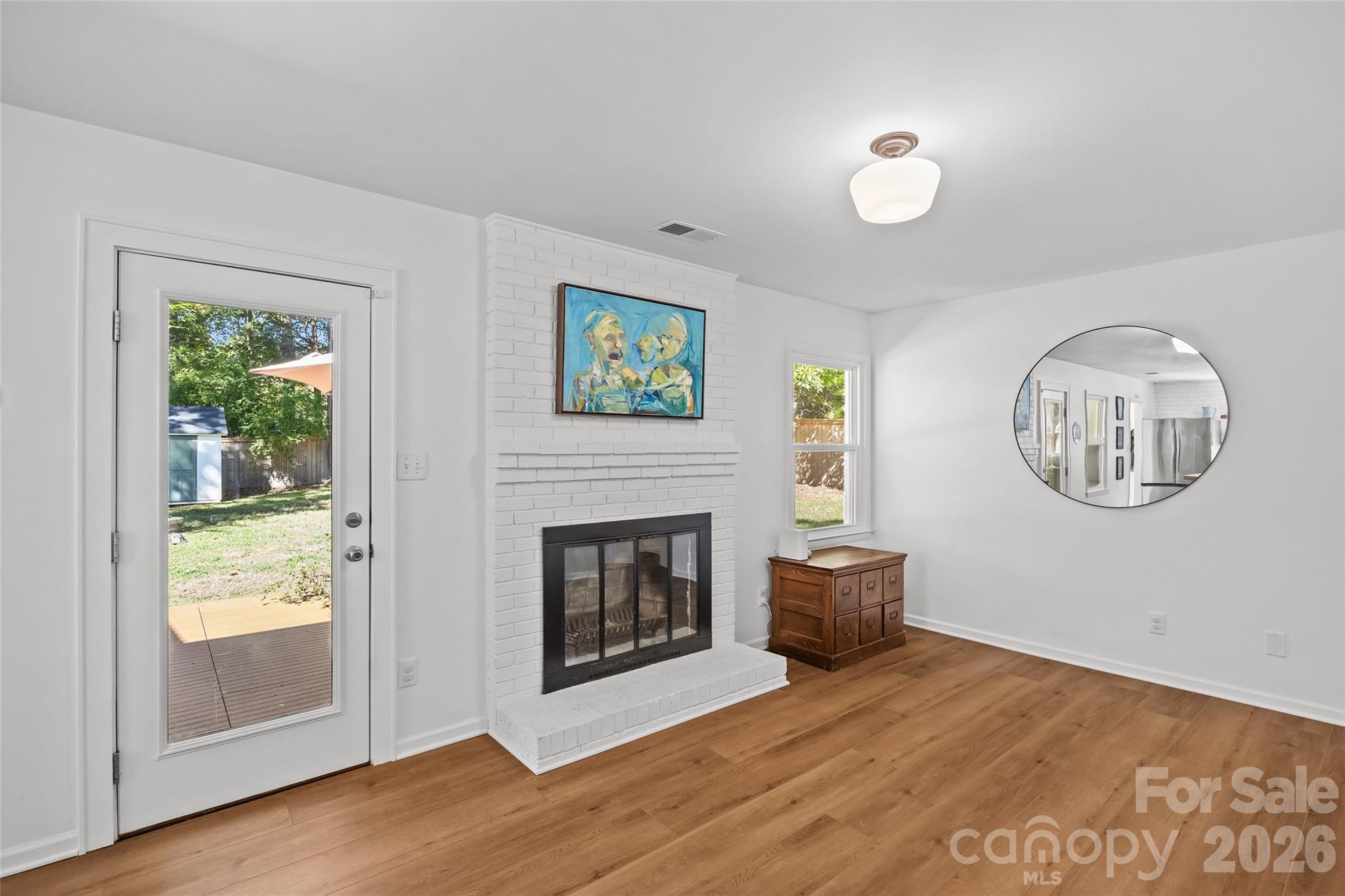 Family Room Off with Kitchen - 6441 Bridlewood Lane, Charlotte