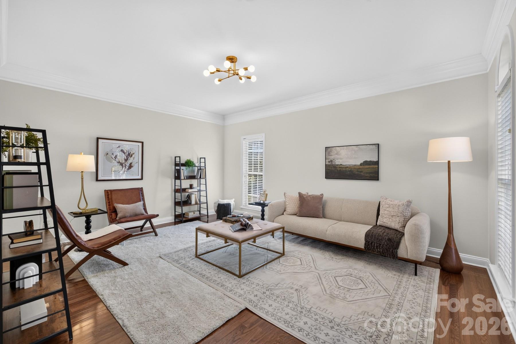 Formal sitting room right side of the foyer - 10826 Persimmon Creek Drive, Mint Hill