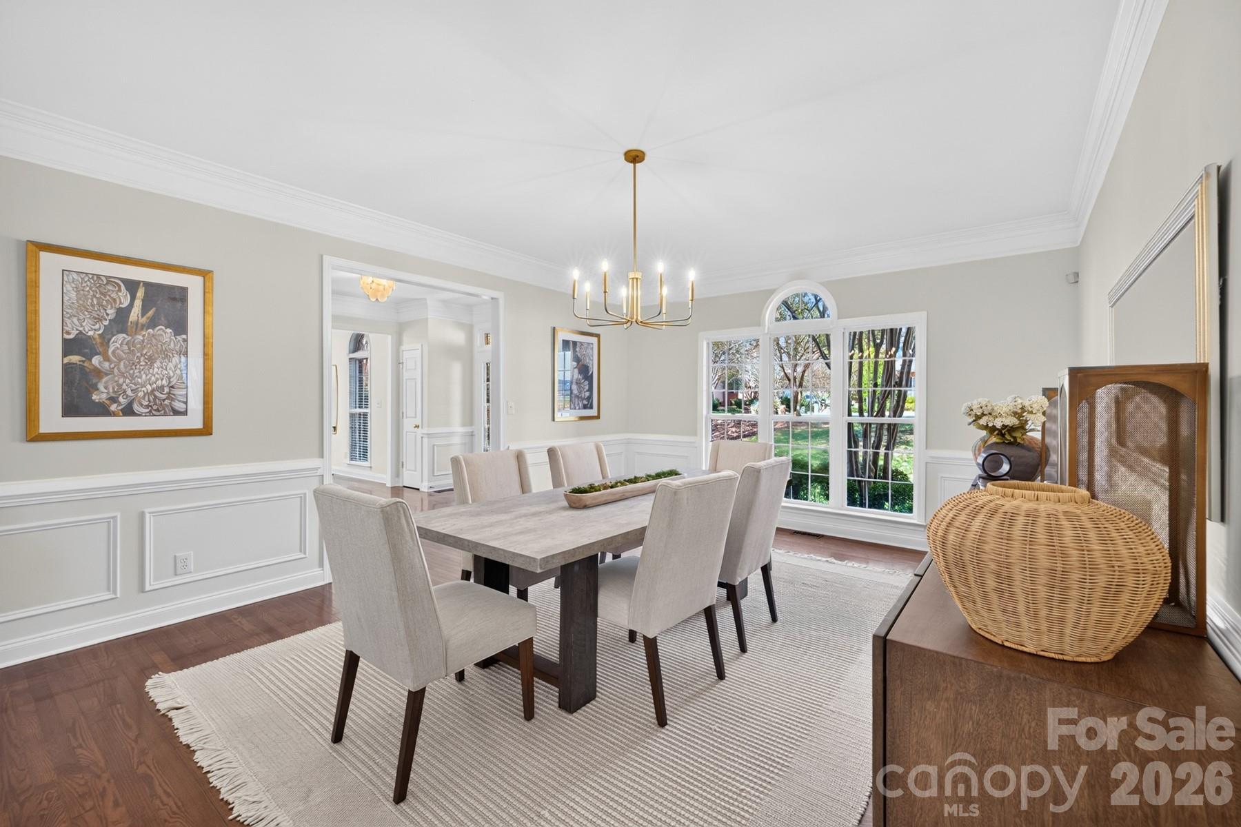 Dining Room, left side of the foyer - 10826 Persimmon Creek Drive, Mint Hill