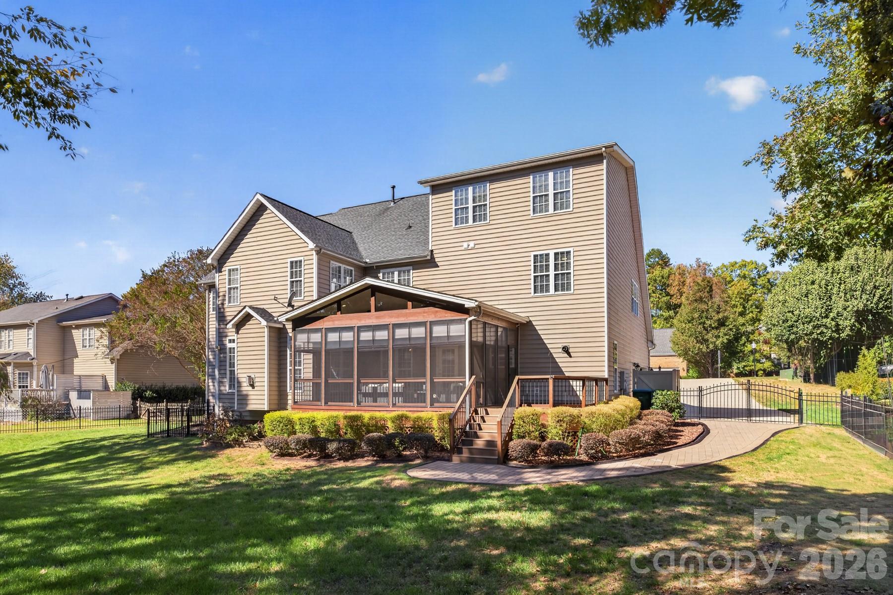 Back of the property - 10826 Persimmon Creek Drive, Mint Hill