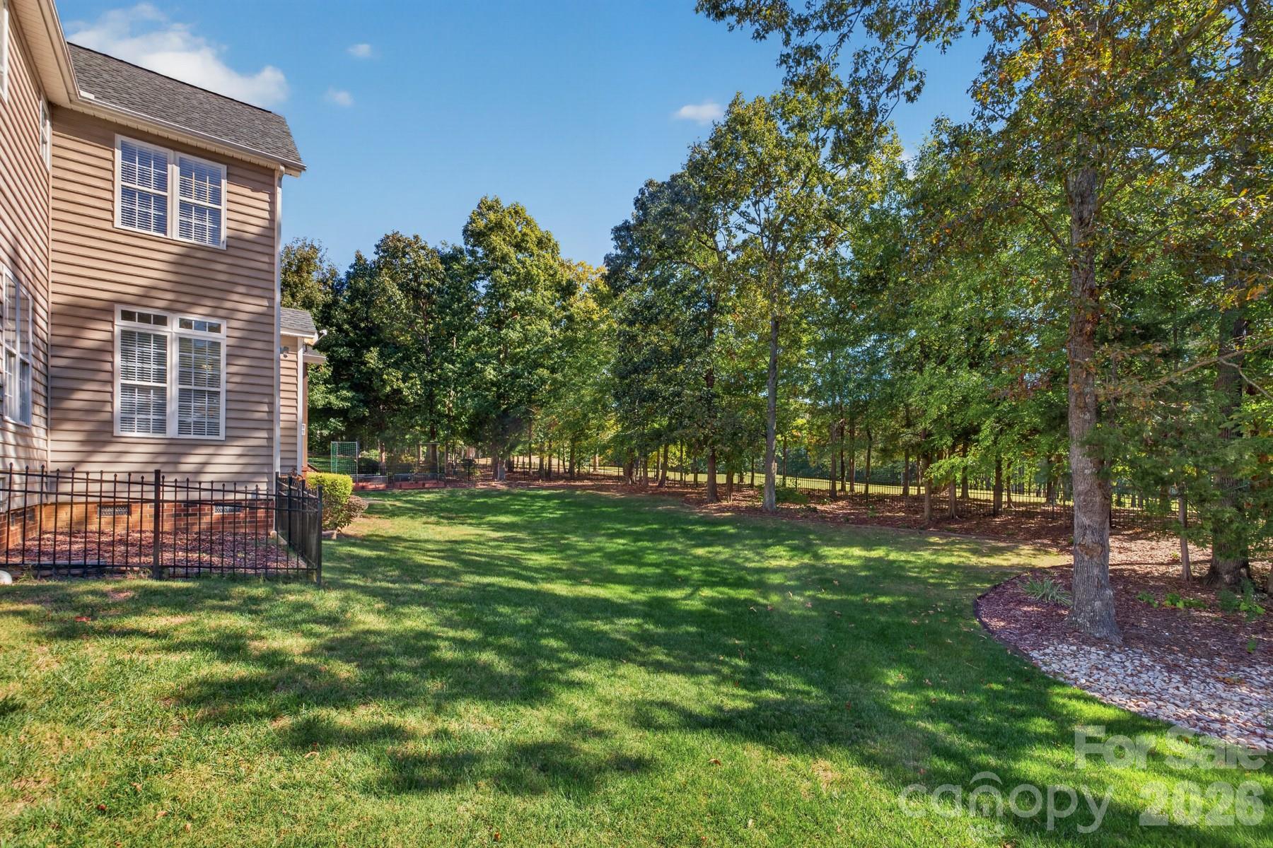 Fully Fenced backyard - 10826 Persimmon Creek Drive, Mint Hill